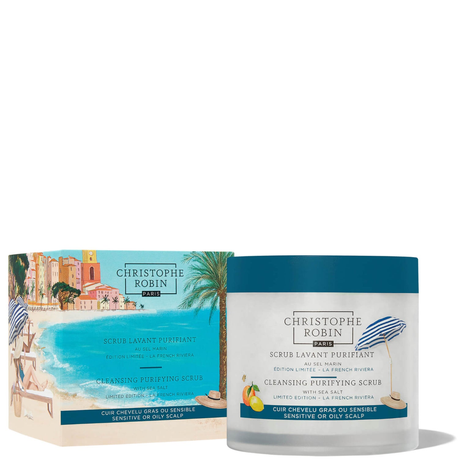 Christophe Robin Limited Edition French Riviera Cleansing Purifying Scrub with Sea Salt 250ml