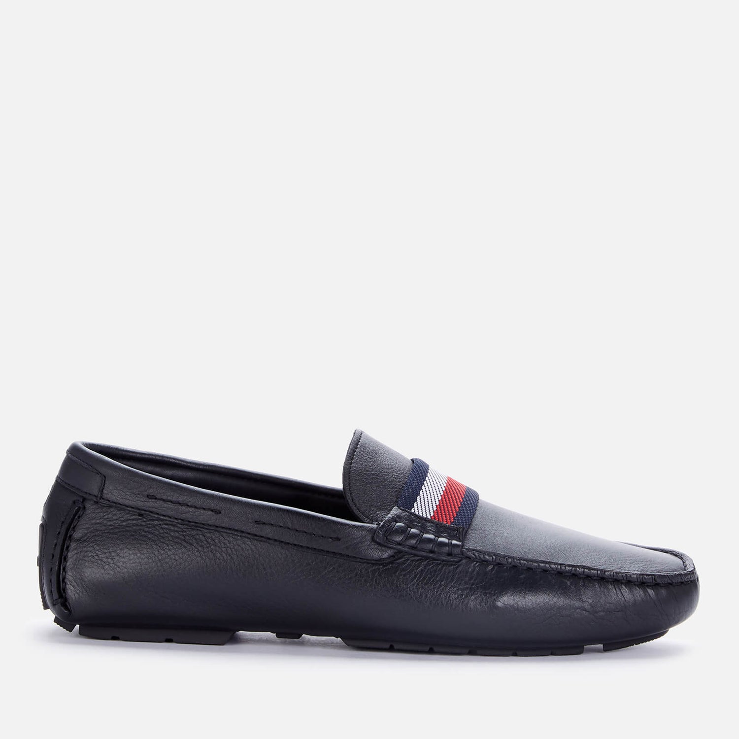 Tommy Hilfiger Men's Iconic Leather Driving Shoes - Black