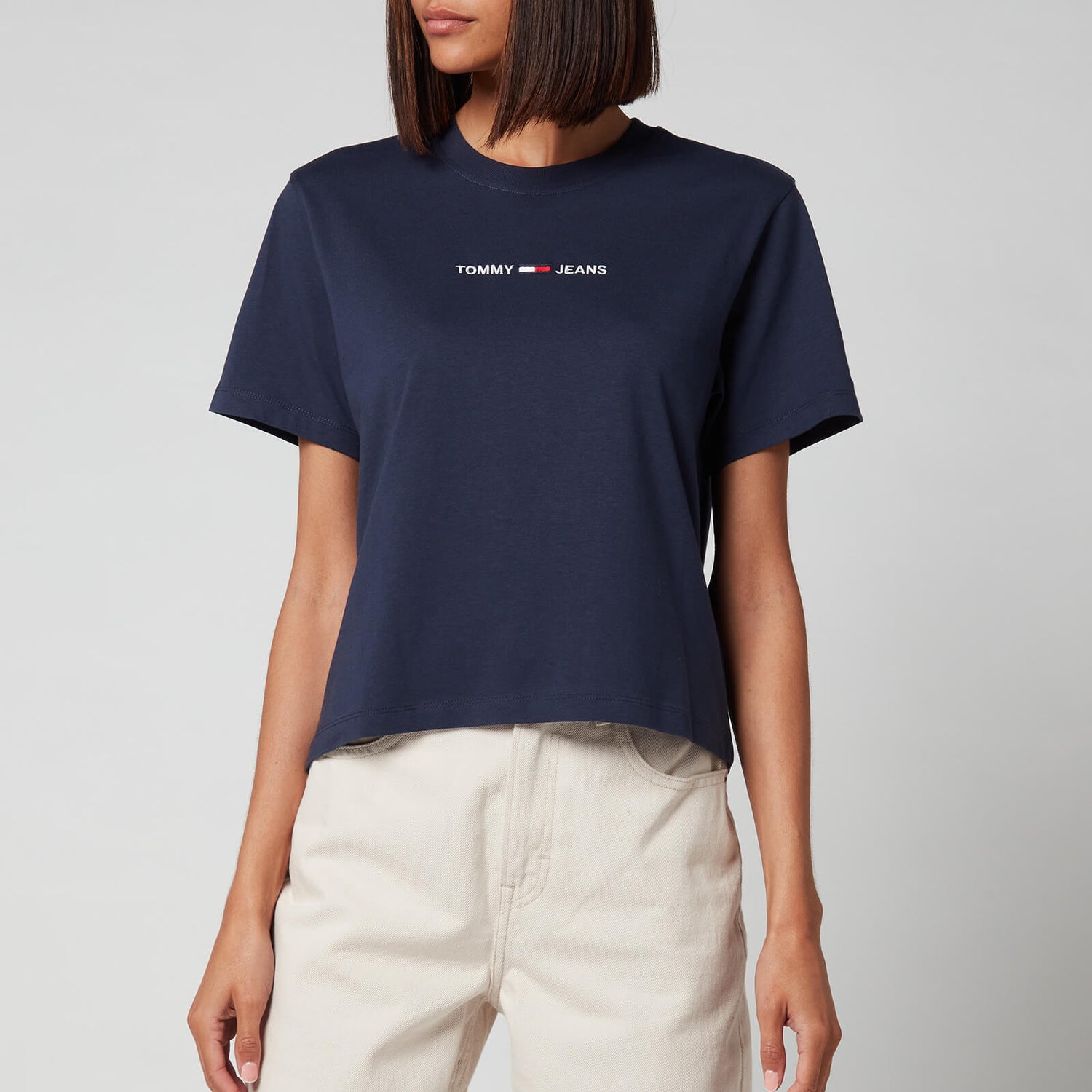 Tommy Jeans Women's Linear Logo T-Shirt - Twilight Navy