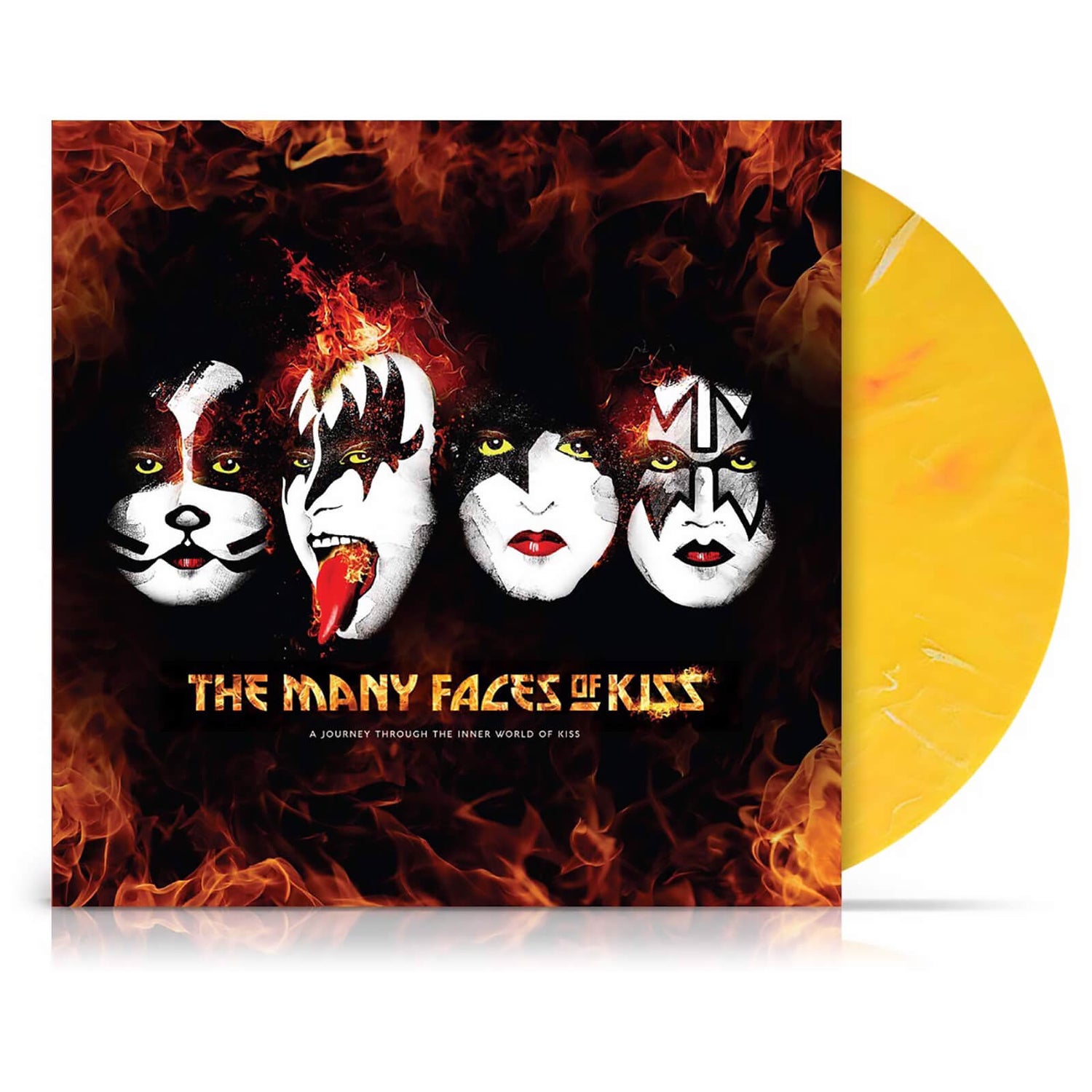 The Many Faces Of Kiss (Vinyle jaune Splatter limité)