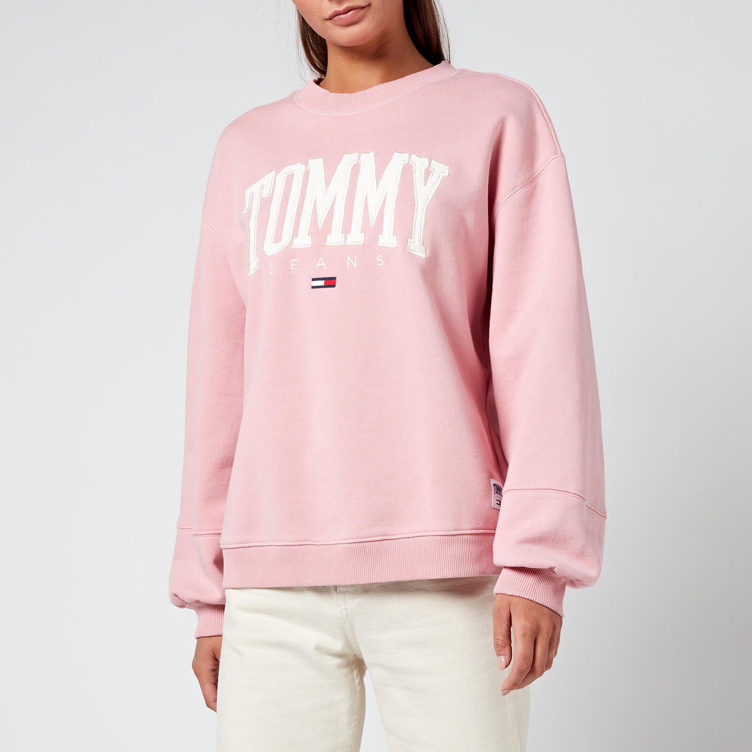 Tommy Broadway Abo Collegiate Tjw Jeans Women\'s Crew - Pink