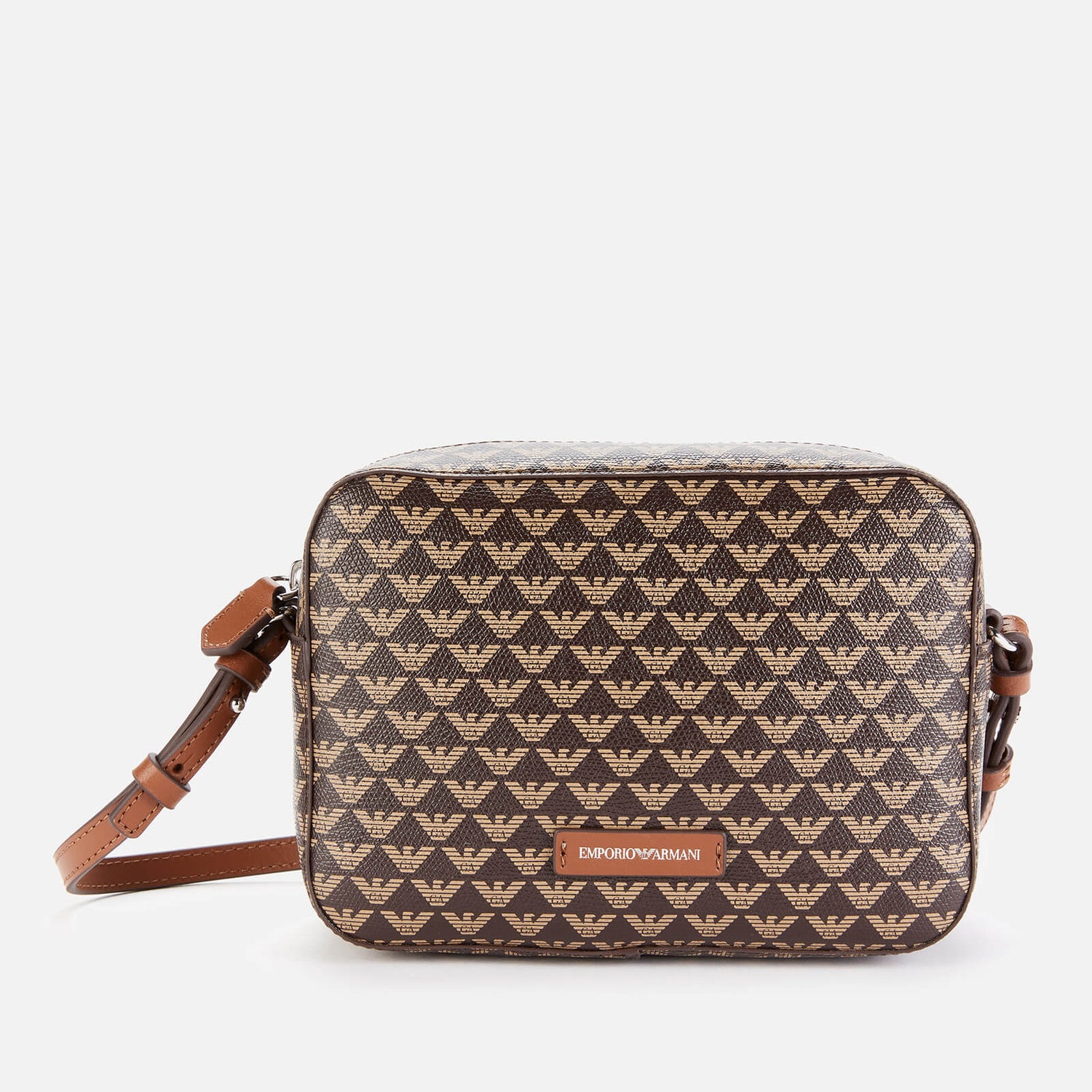 Emporio Armani Women's Printed Logo Camera Bag - Brown