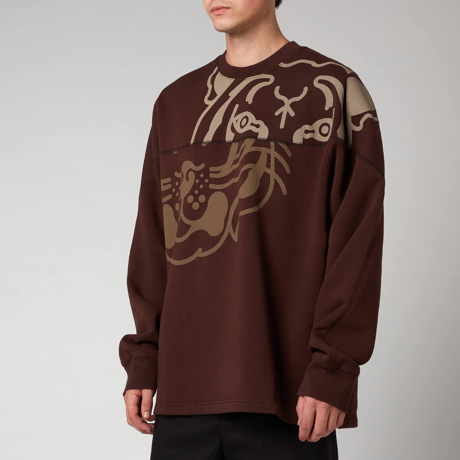 KENZO Men's K-Tiger Seasonal Sweatshirt - Dark Brown