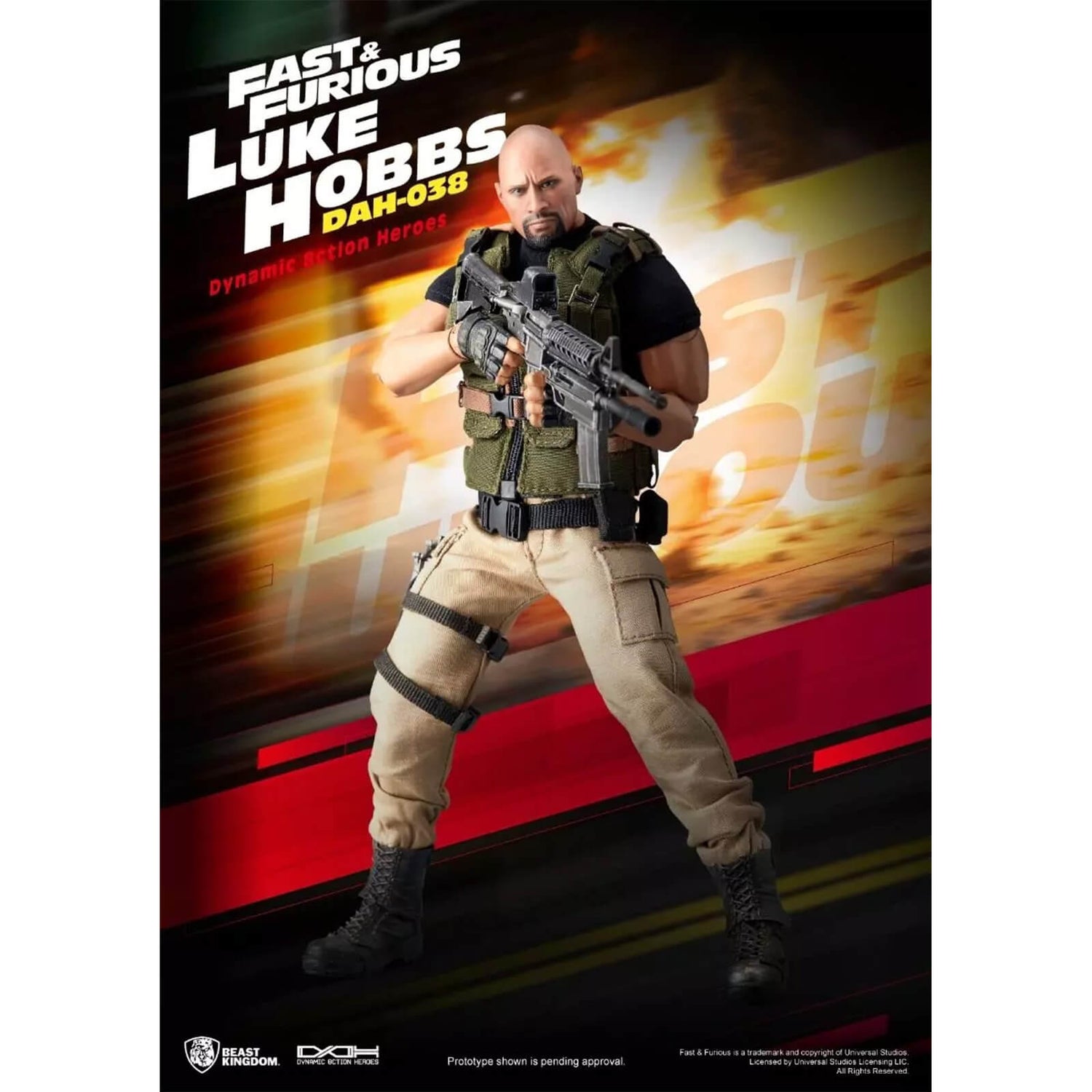 Beast Kingdom Fast & Furious Dynamic 8ction Heroes Figure - Luke Hobbs