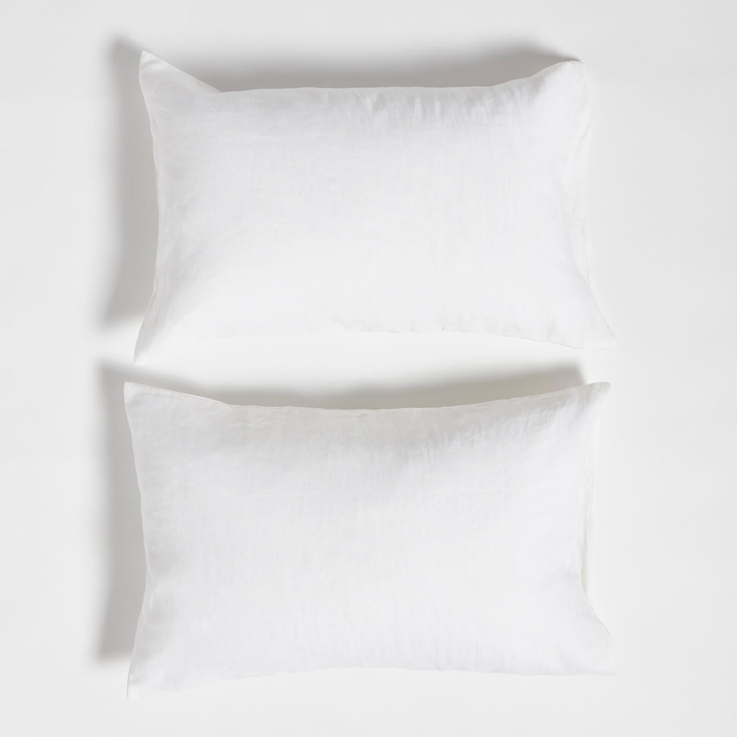 ïn home 100% Linen Pillowcase Pair - White