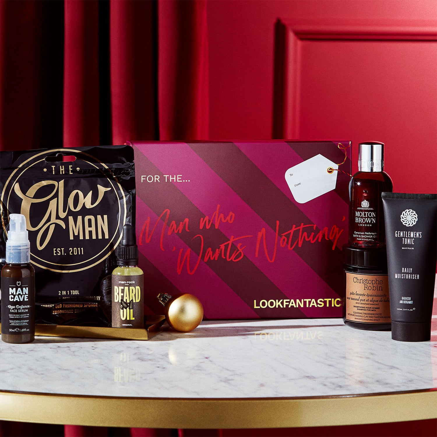 LOOKFANTASTIC Gift Guide - The Man Beauty Box 2021 (Worth Over $245.00)
