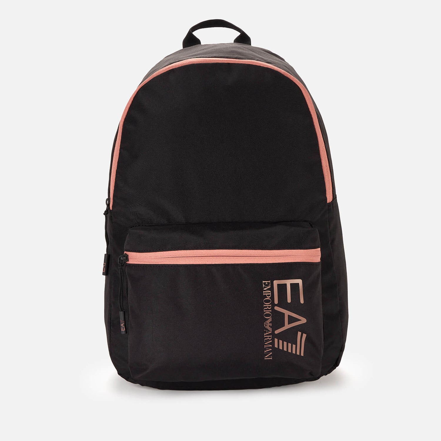 EA7 Men's Contrast Logo Backpack - Black/Ash Rose