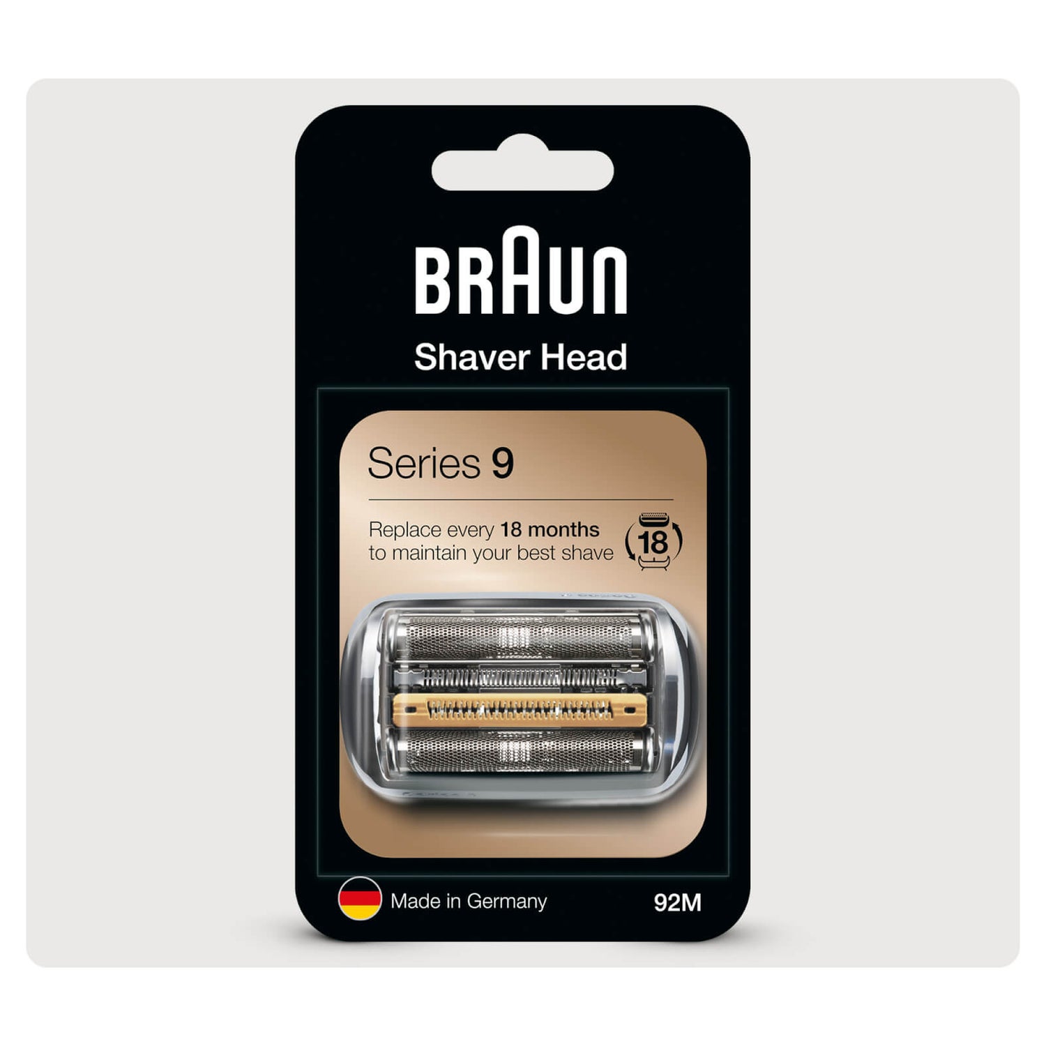 Braun Series 9 92M Elektrorasierer Ersatzscherteil (UVP : 59,99 €)