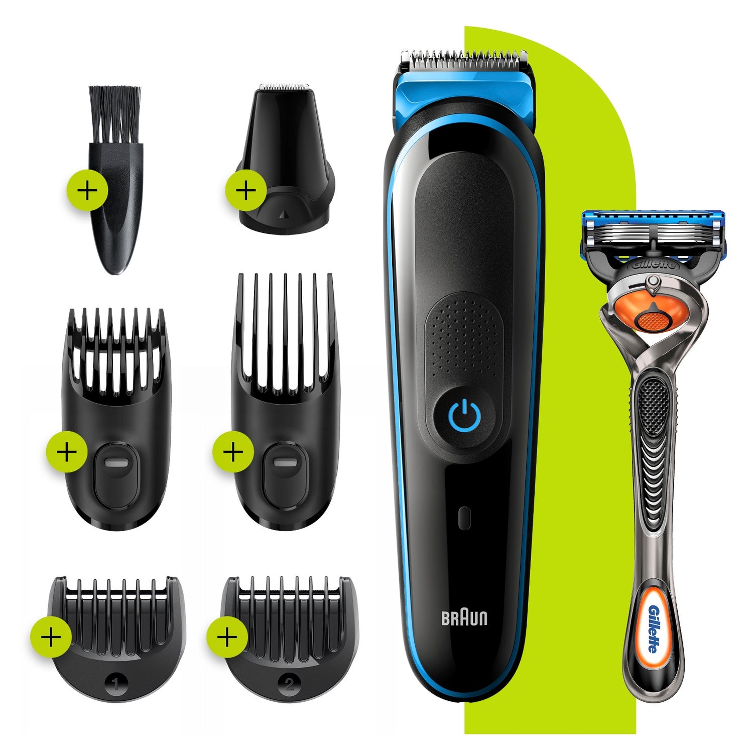 Braun Multi-Grooming-Kit MGK3245, 7-in-1 Gesichtshaartrimmer