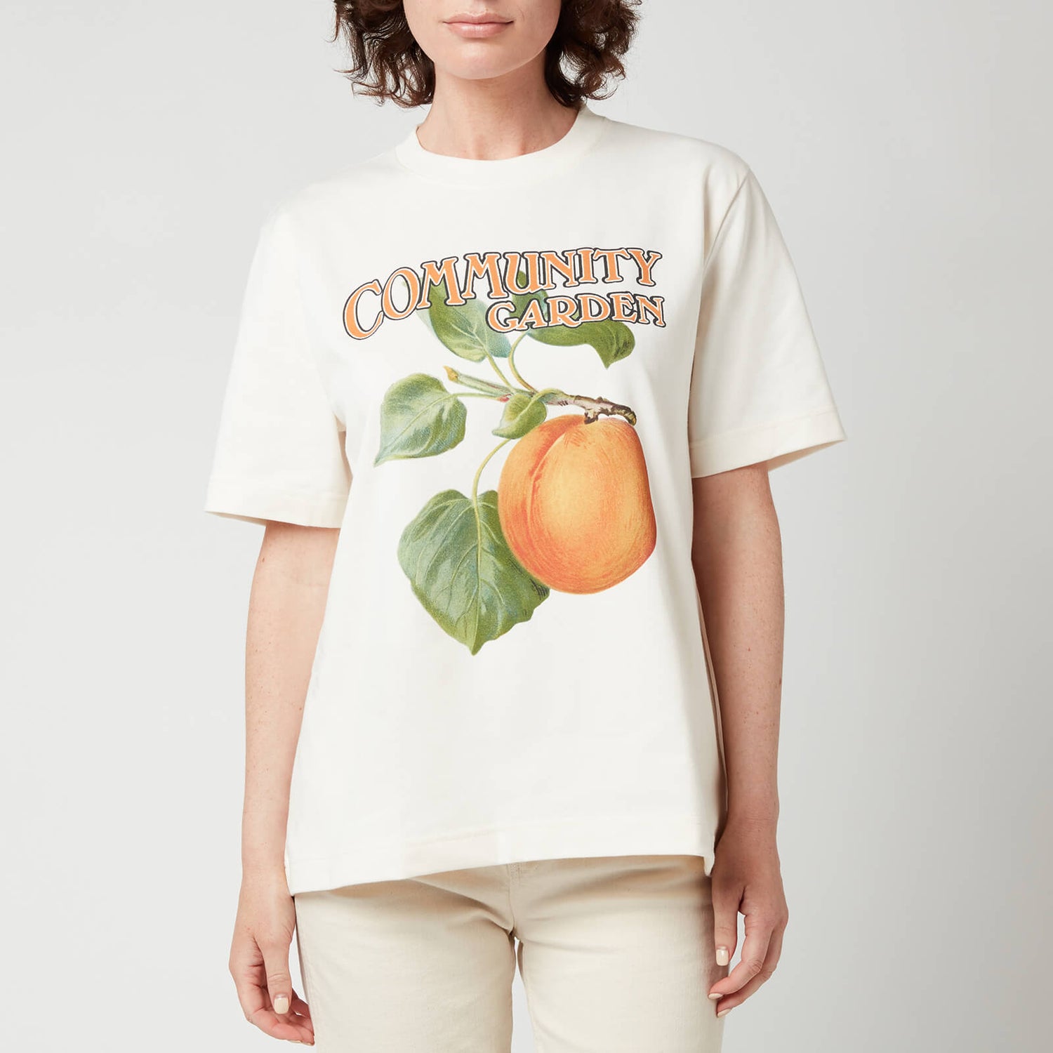 Holzweiler Women's Kjerag Peach Print T-Shirt - Ecru