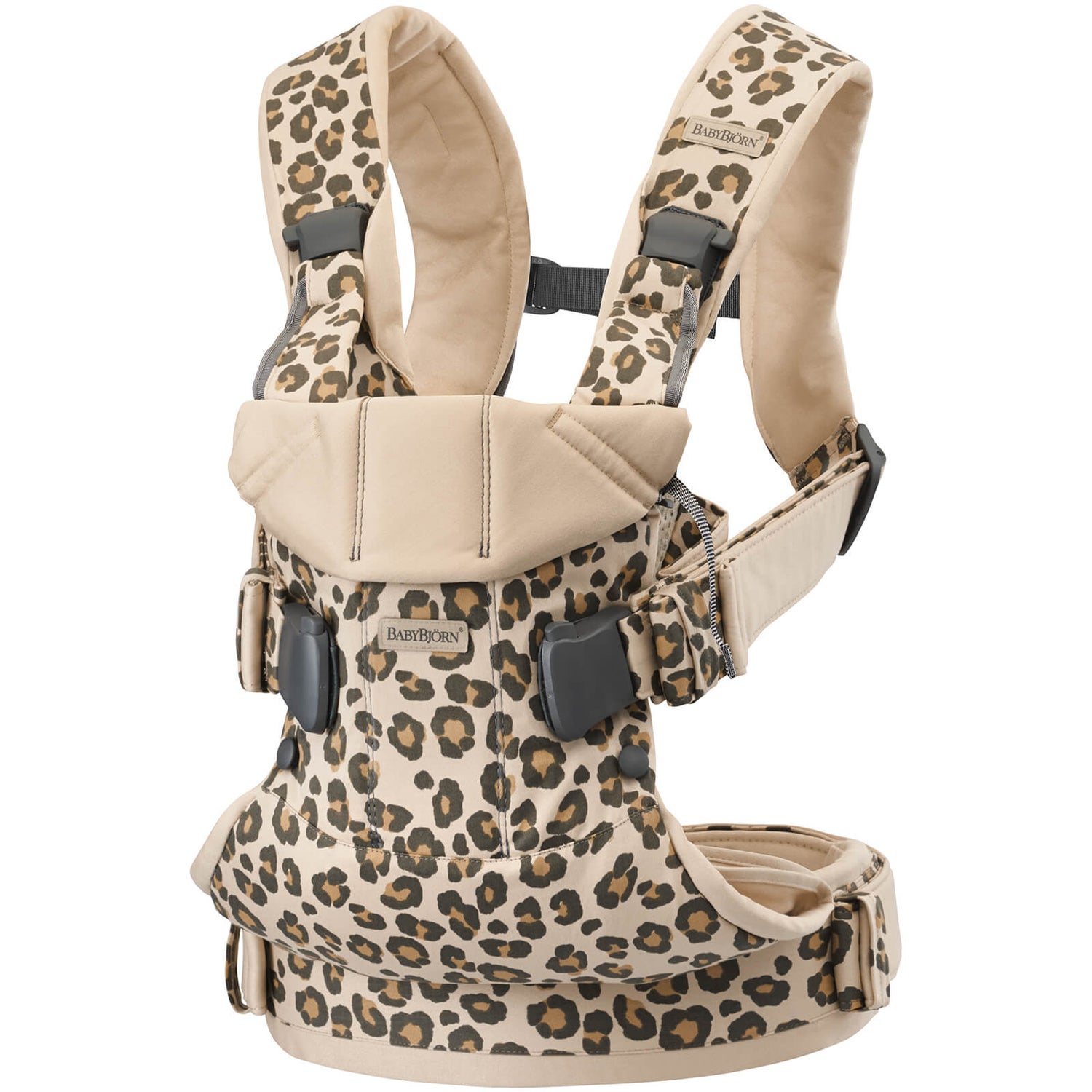 BABYBJÖRN One Cotton Baby Carrier - Beige Leopard