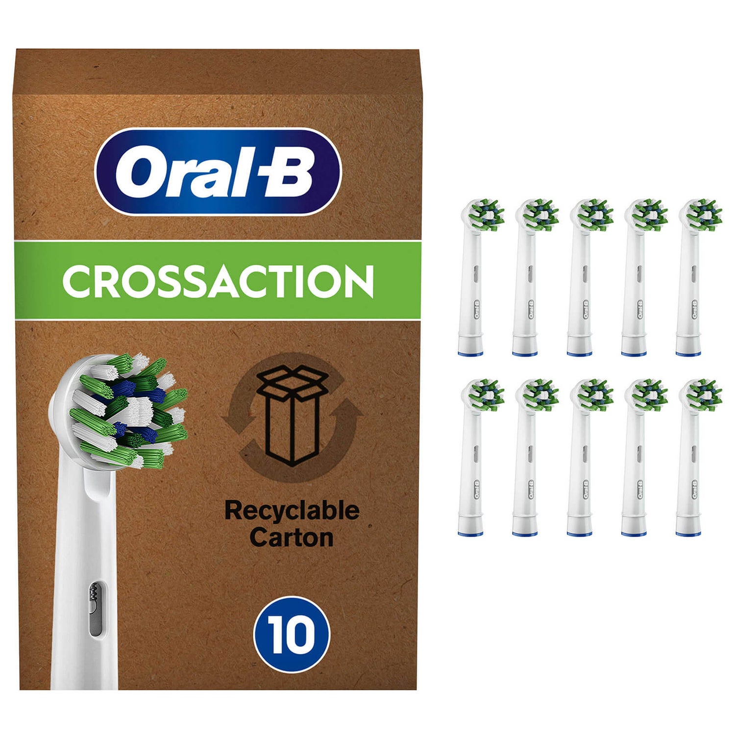 CrossAction Opzetborstels, Verpakking 10-Pak
