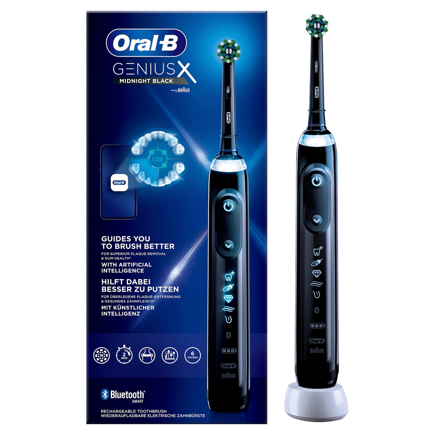 Oral-B Genius X Elektrische Tandenborstel Zwart