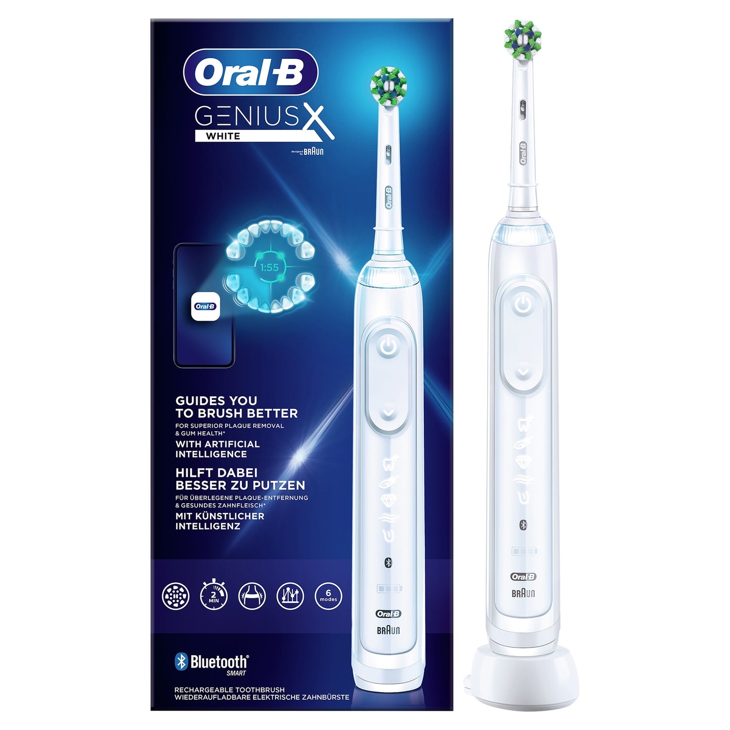Oral-B Genius X Elektrische Tandenborstel Wit