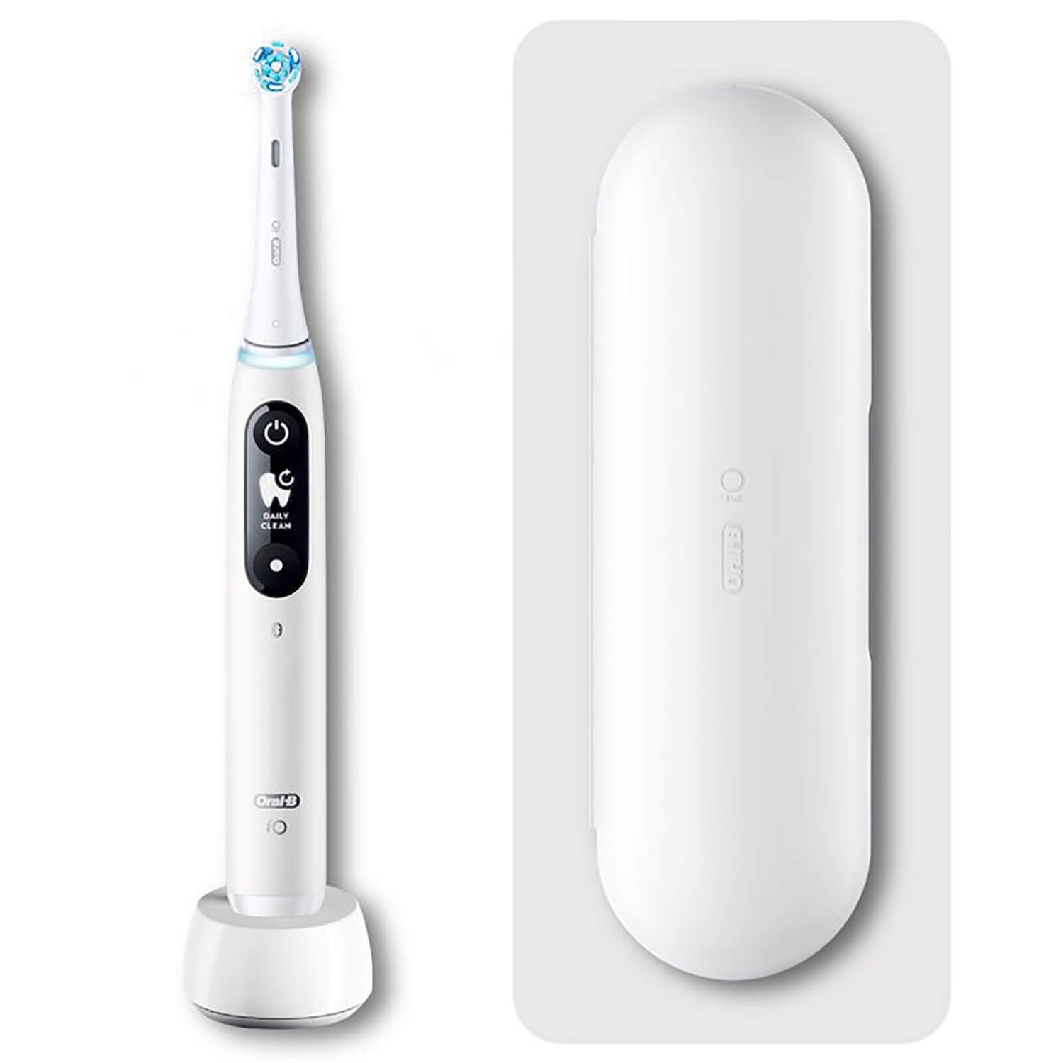 Oral-B iO 6 Elektrische Zahnbürste, Reiseetui, white