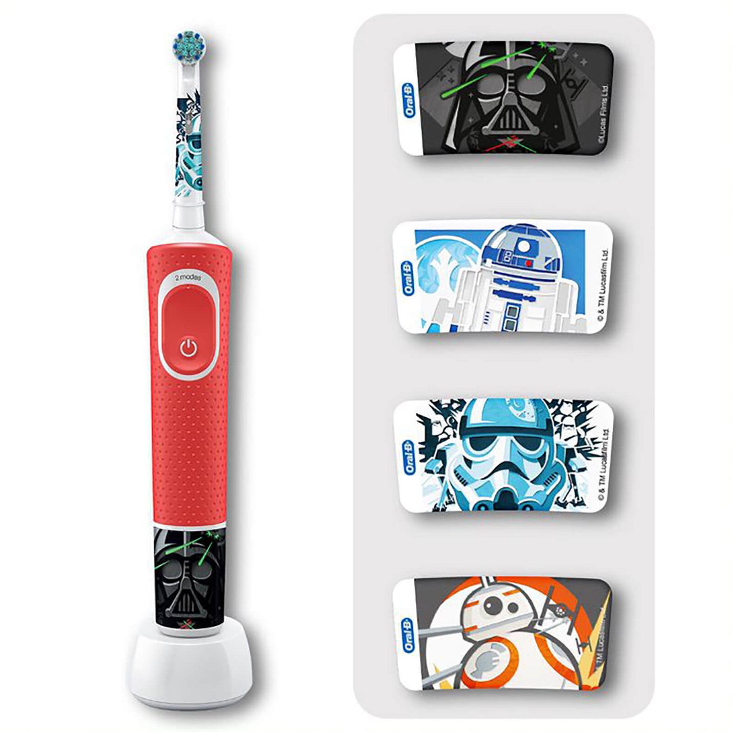 Oral-B Kids Elektrische Zahnbürste Star Wars, ab 3 Jahren, rot