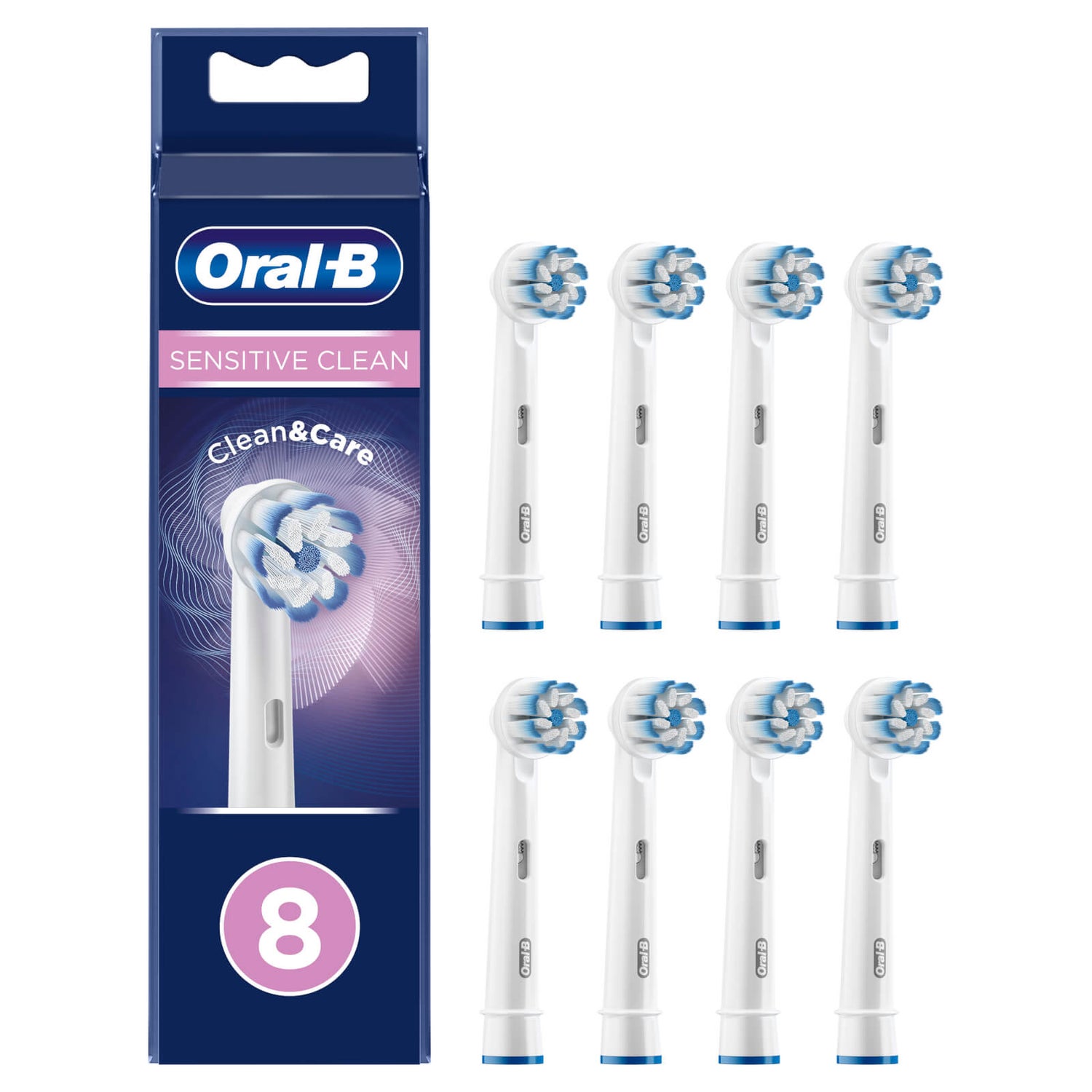 Oral-B Pro Sensitive Clean Opzetborstels - 8 Stuks