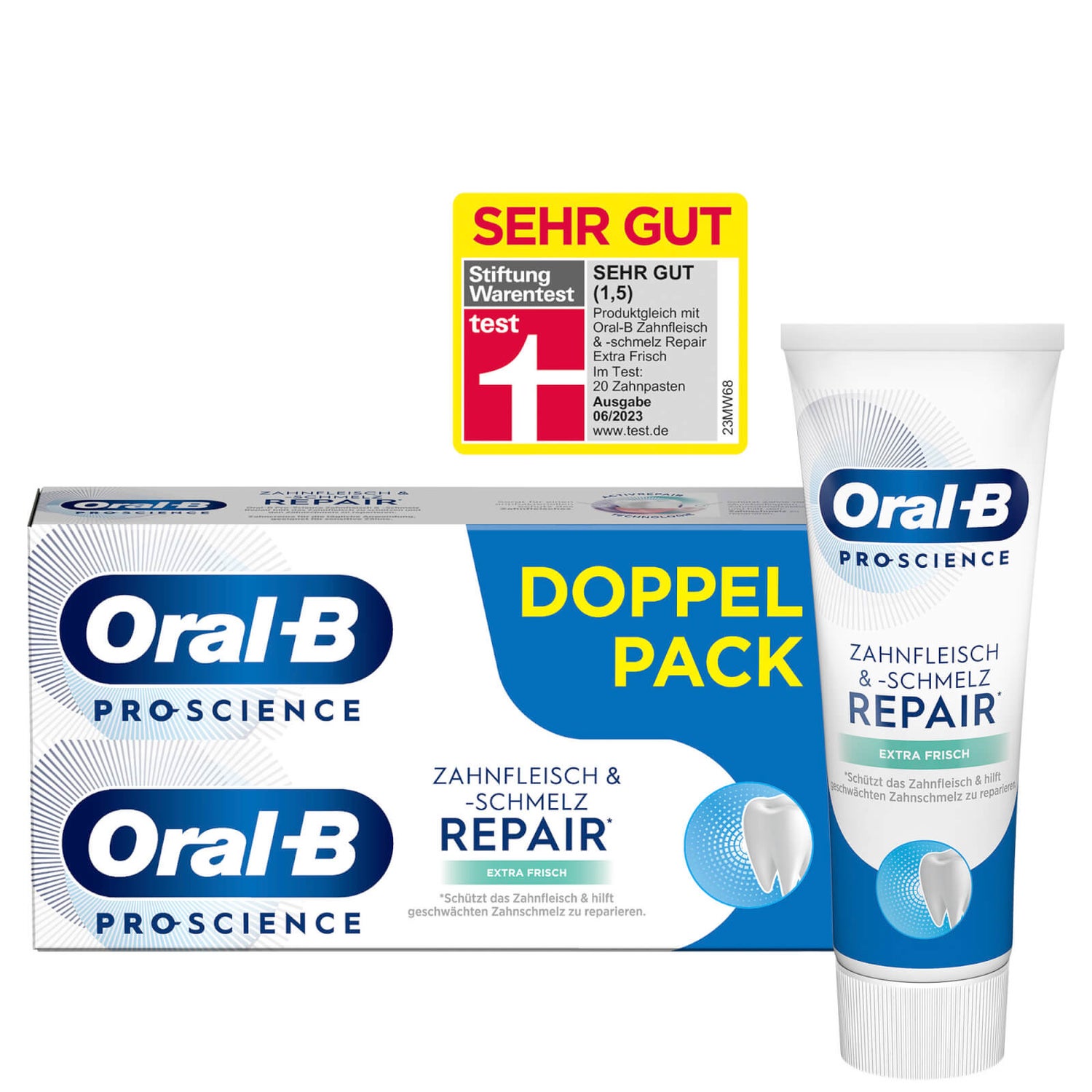 Oral-B PRO-SCIENCE Zahnfleisch und -schmelz Extra Frisch Zahncreme 2x75ml