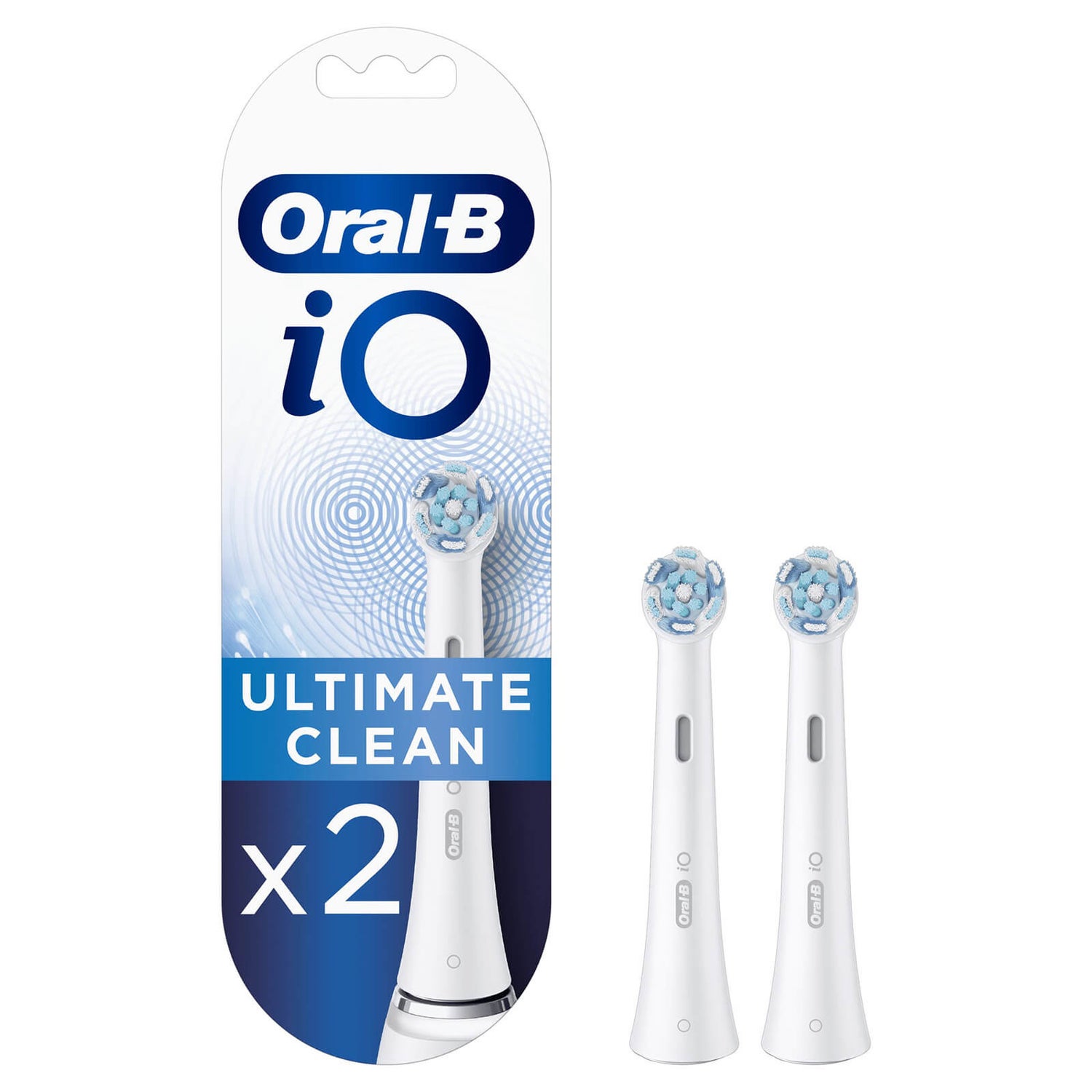 Oral-B iO Ultimate Clean Toothbrush Heads, Pack of 2 Counts