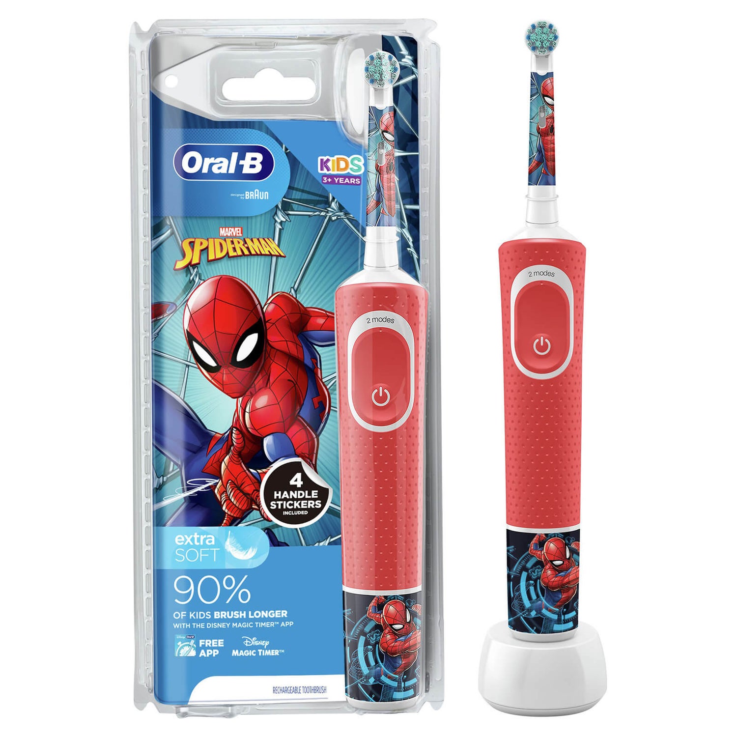 Oral-B Kids Spiderman Electric Toothbrush for Ages 3+