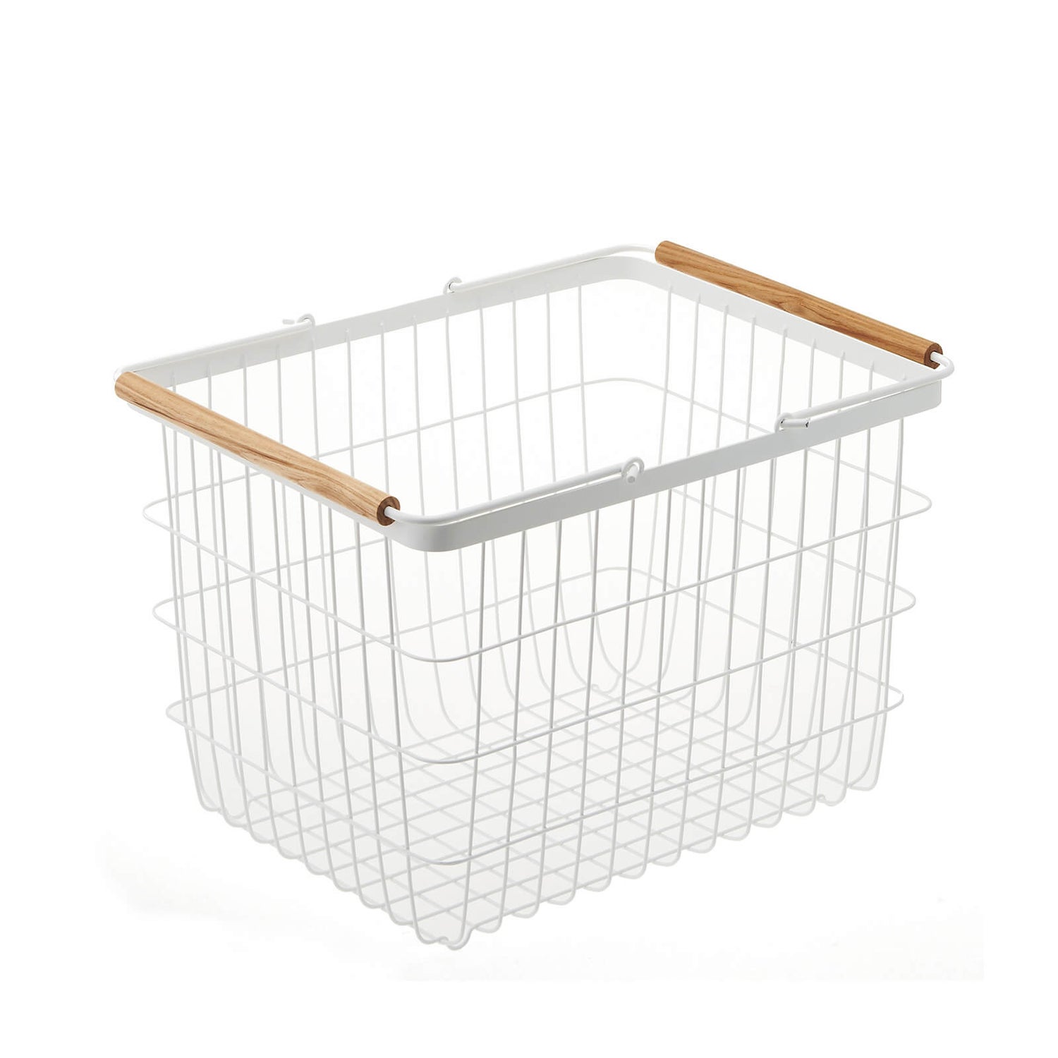 Yamazaki Tosca Wire Laundry Basket - White - Medium