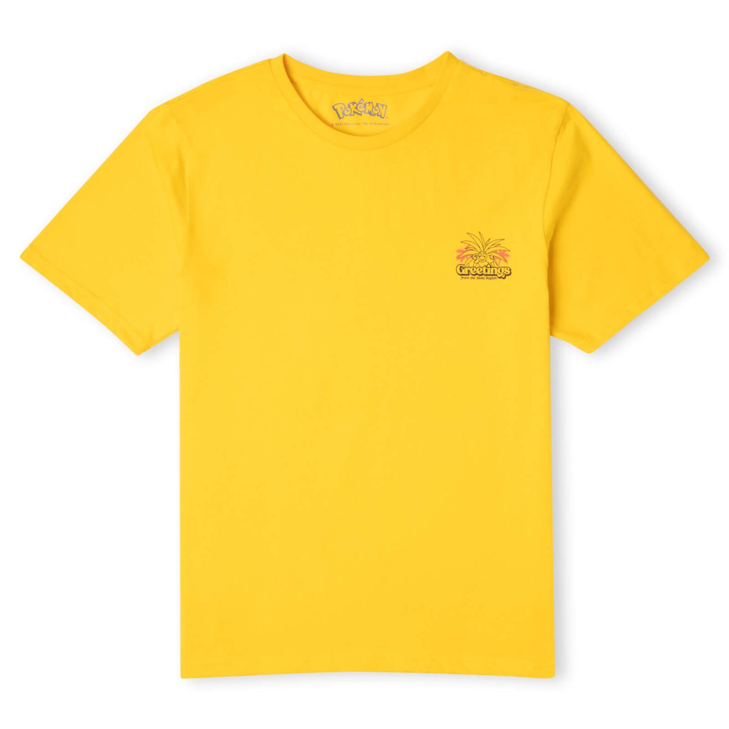 Pokémon Exeggutor Greetings Unisex T-Shirt - Yellow