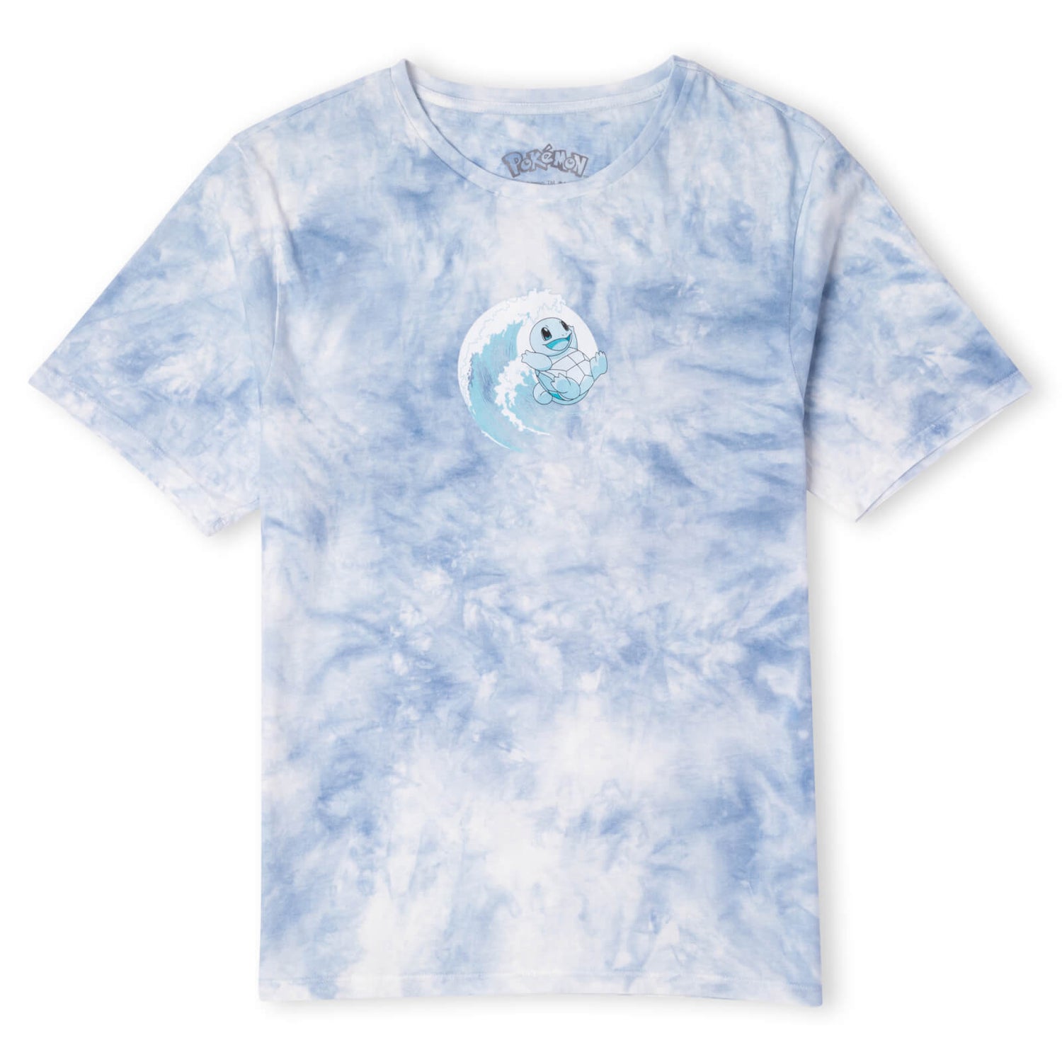 Pokémon Squirtle Surf's Up Unisex T-Shirt - Blue Tie Dye