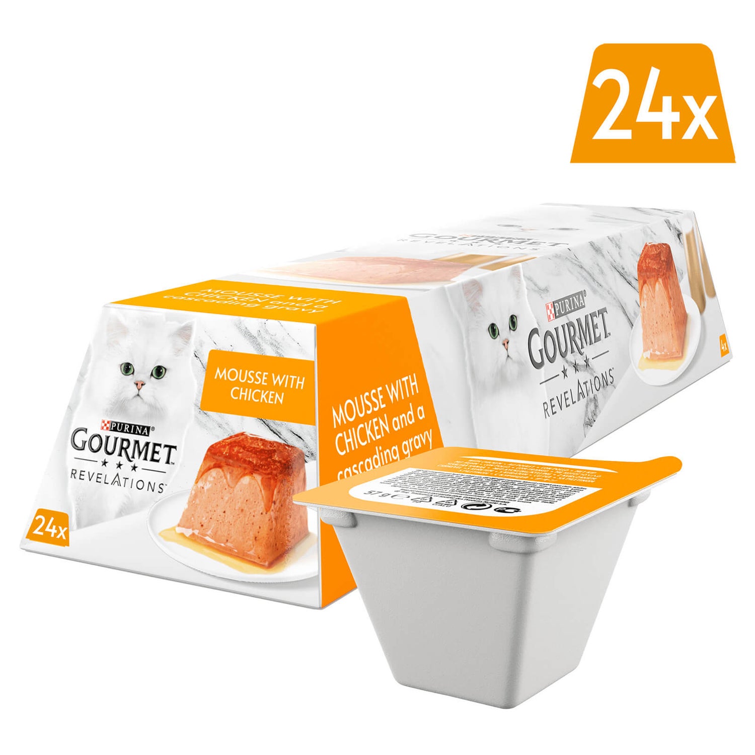 GOURMET Revelations with Chicken Adult Wet Cat Food 24x57g