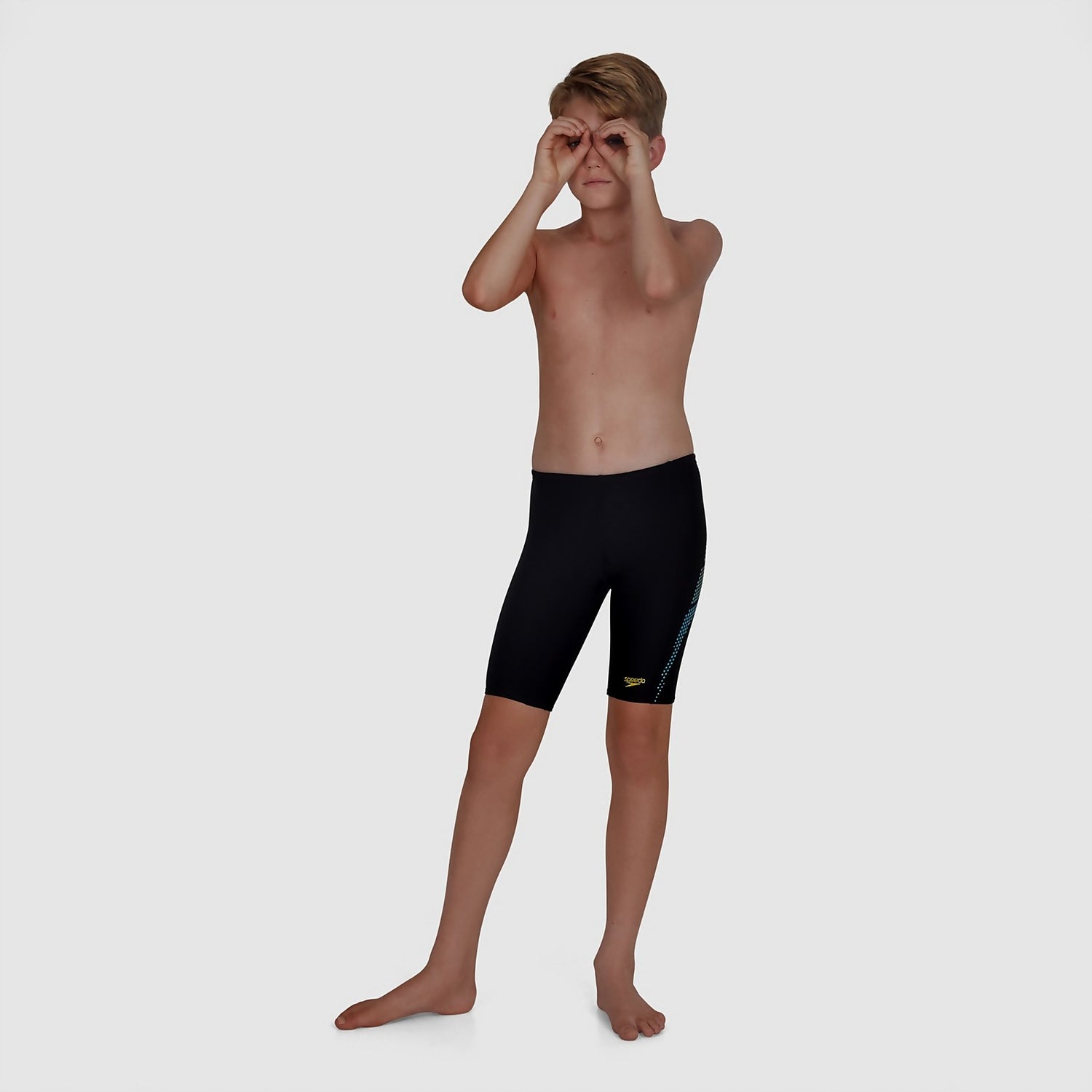 Junior Hexagonal Jammer Black Speedo