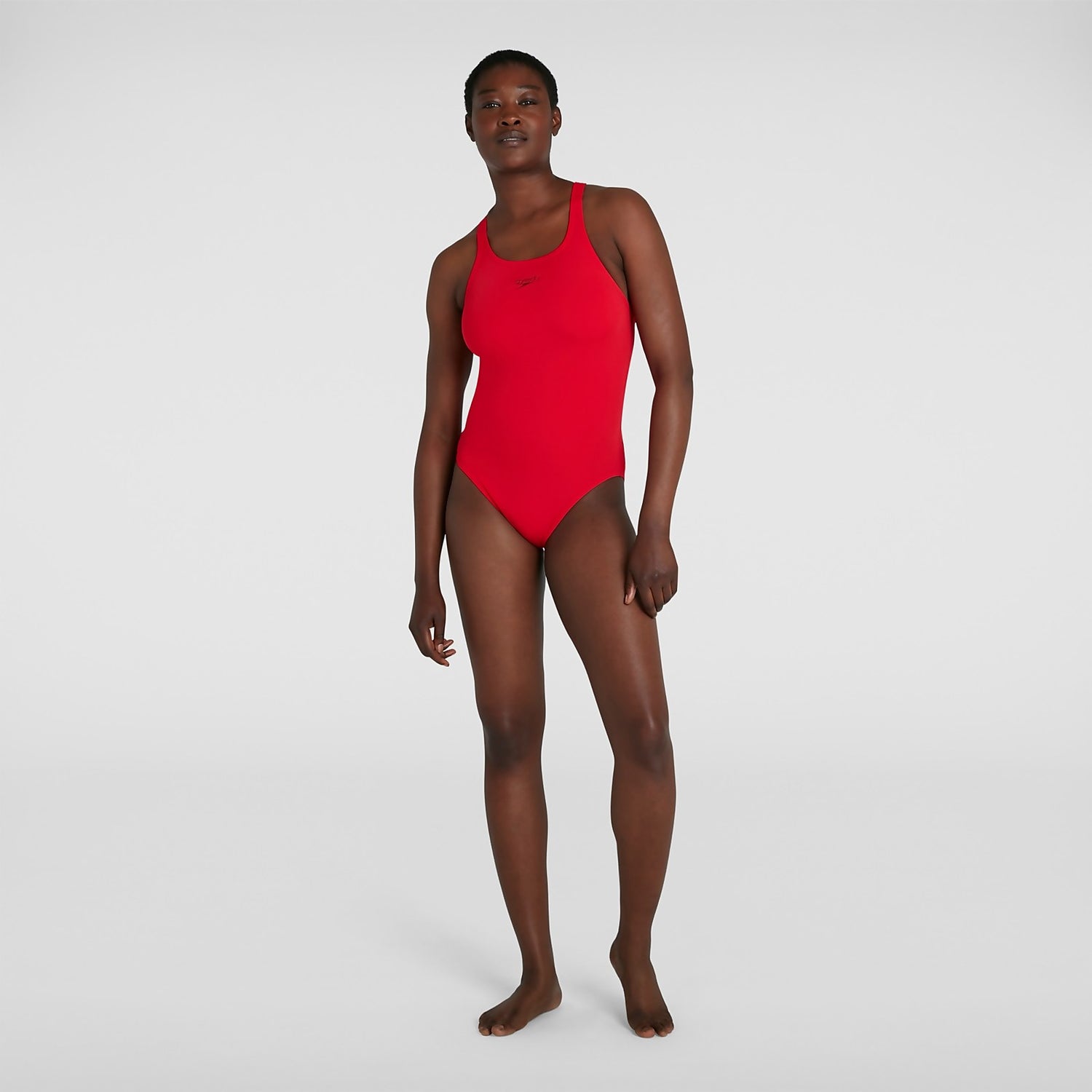 Speedo Endurance Medalist Swimsuit Womens Swim Black One Piece Size 8 *REF16 