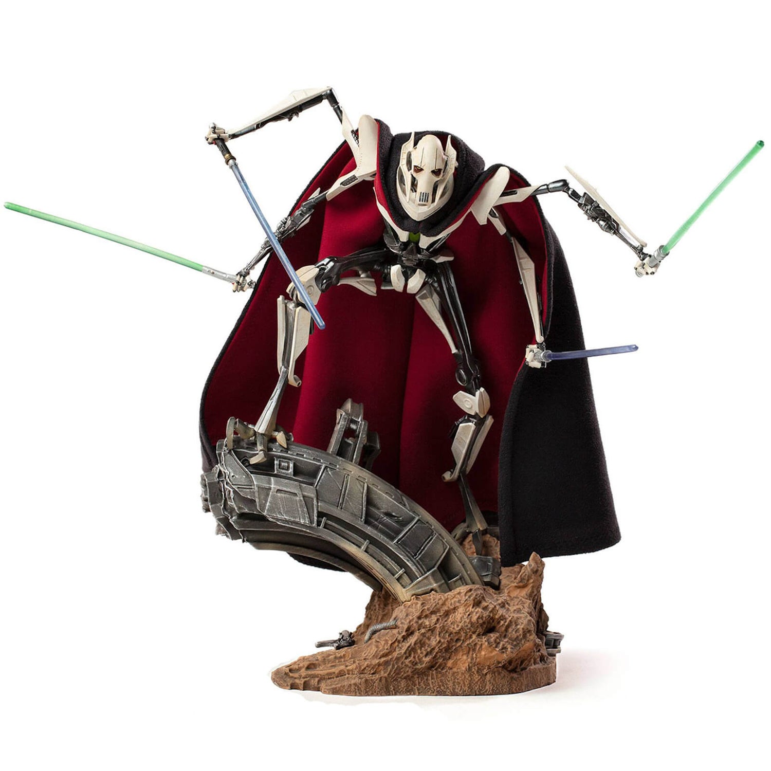 Iron Studios Star Wars Deluxe BDS Art Figur im Maßstab 1:10 General Grievous 33 cm
