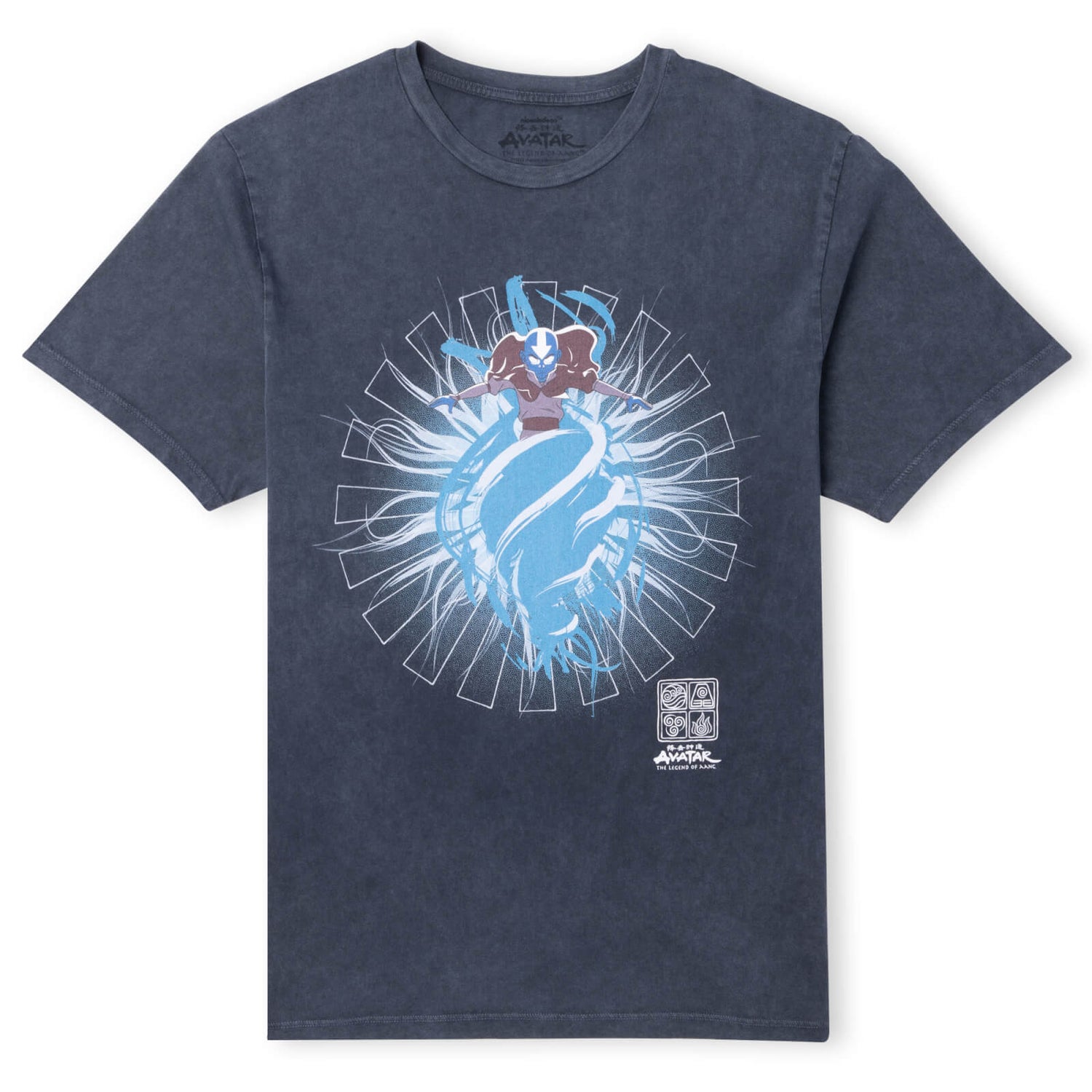 Avatar The Last Avatar Unisex T-Shirt - Navy Acid Wash