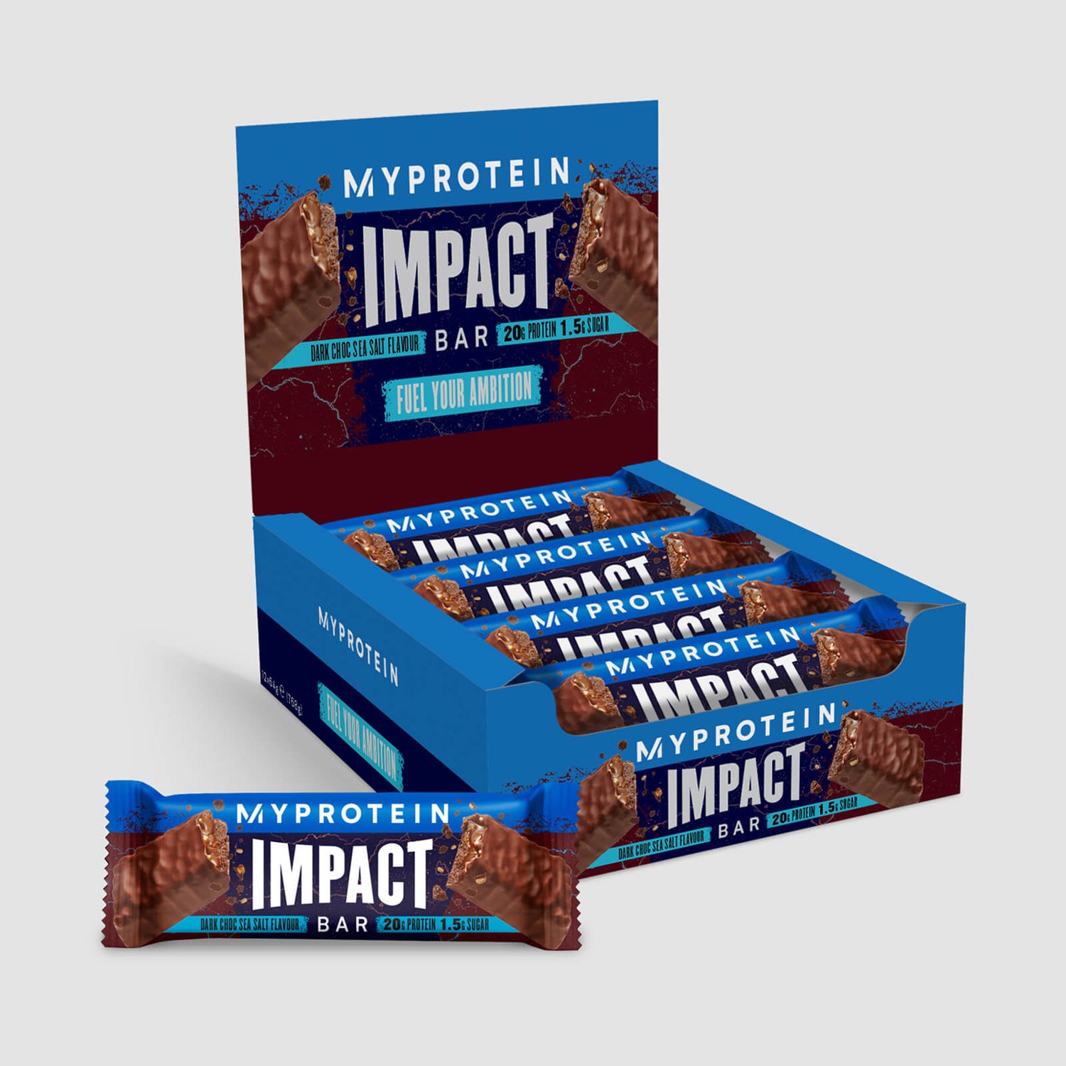 Impact protein bar - 12Barrette - Cioccolato fondente e sale marino
