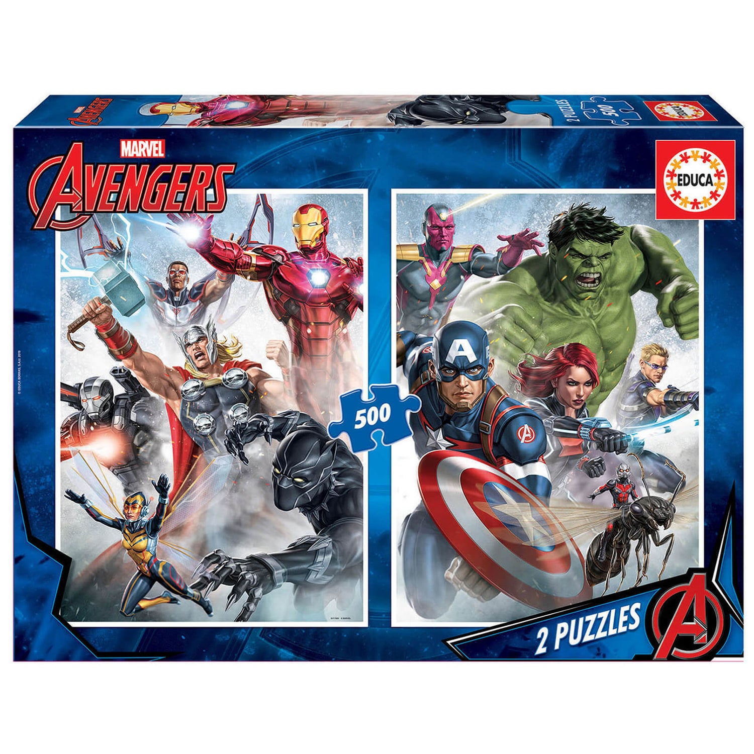 Marvel Avengers 2-in-1 Jigsaw Puzzles (500 Pieces)