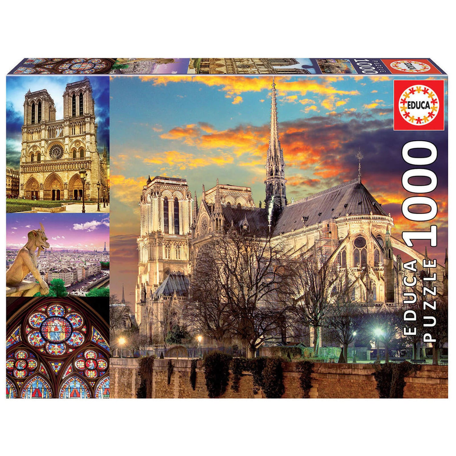 Notre Dame Collage Jigsaw Puzzle (1000 Pieces)
