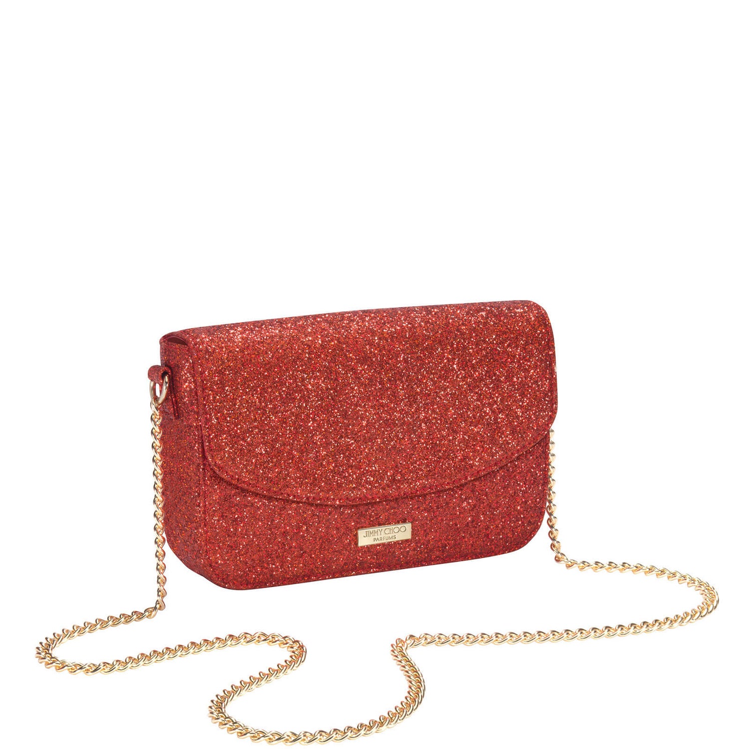 Jimmy Choo I WANT CHOO Red Glittery Evening Bag LOOKFANTASTIC AU