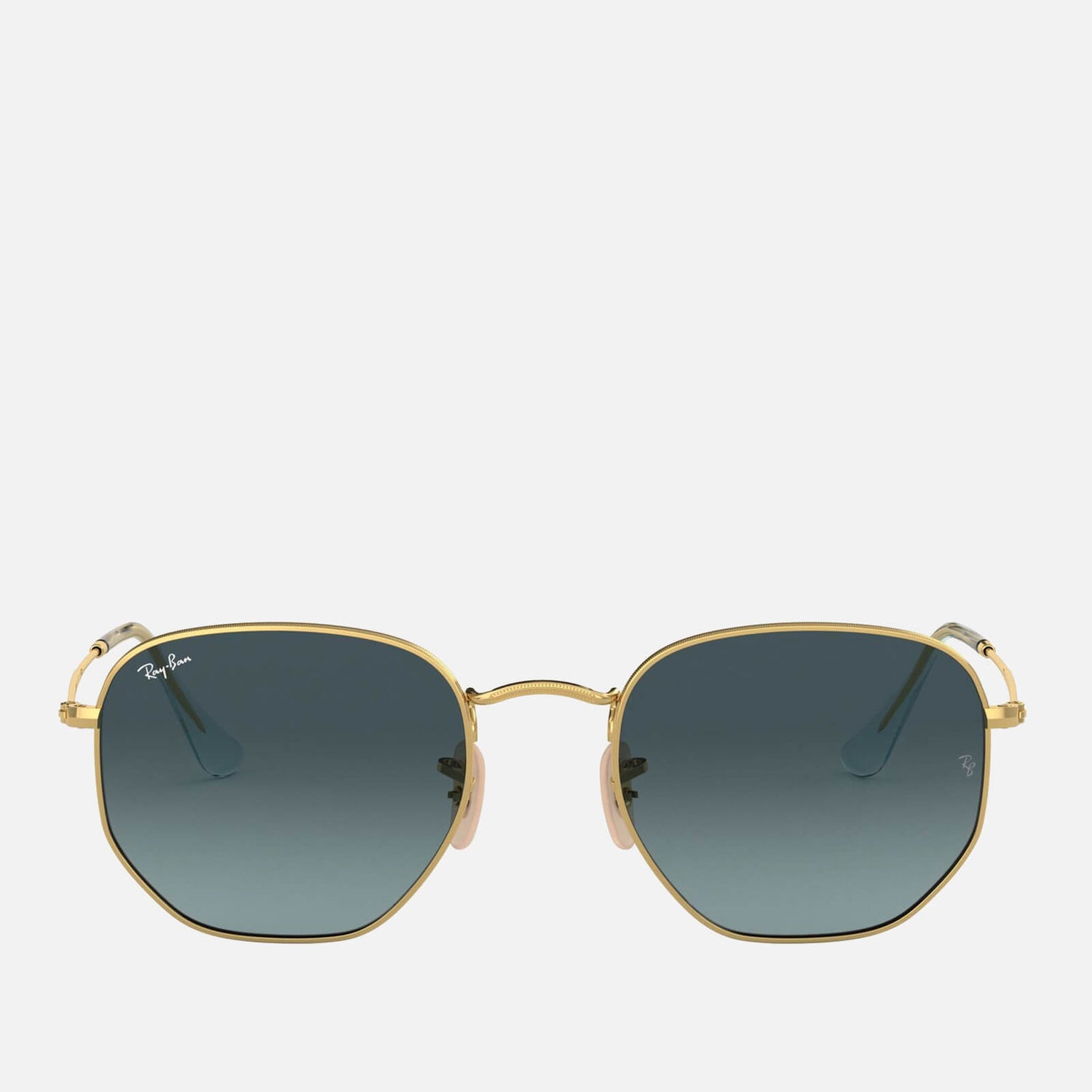 Ray-Ban Hexagonal Metal Sunglasses - Gold/Blue