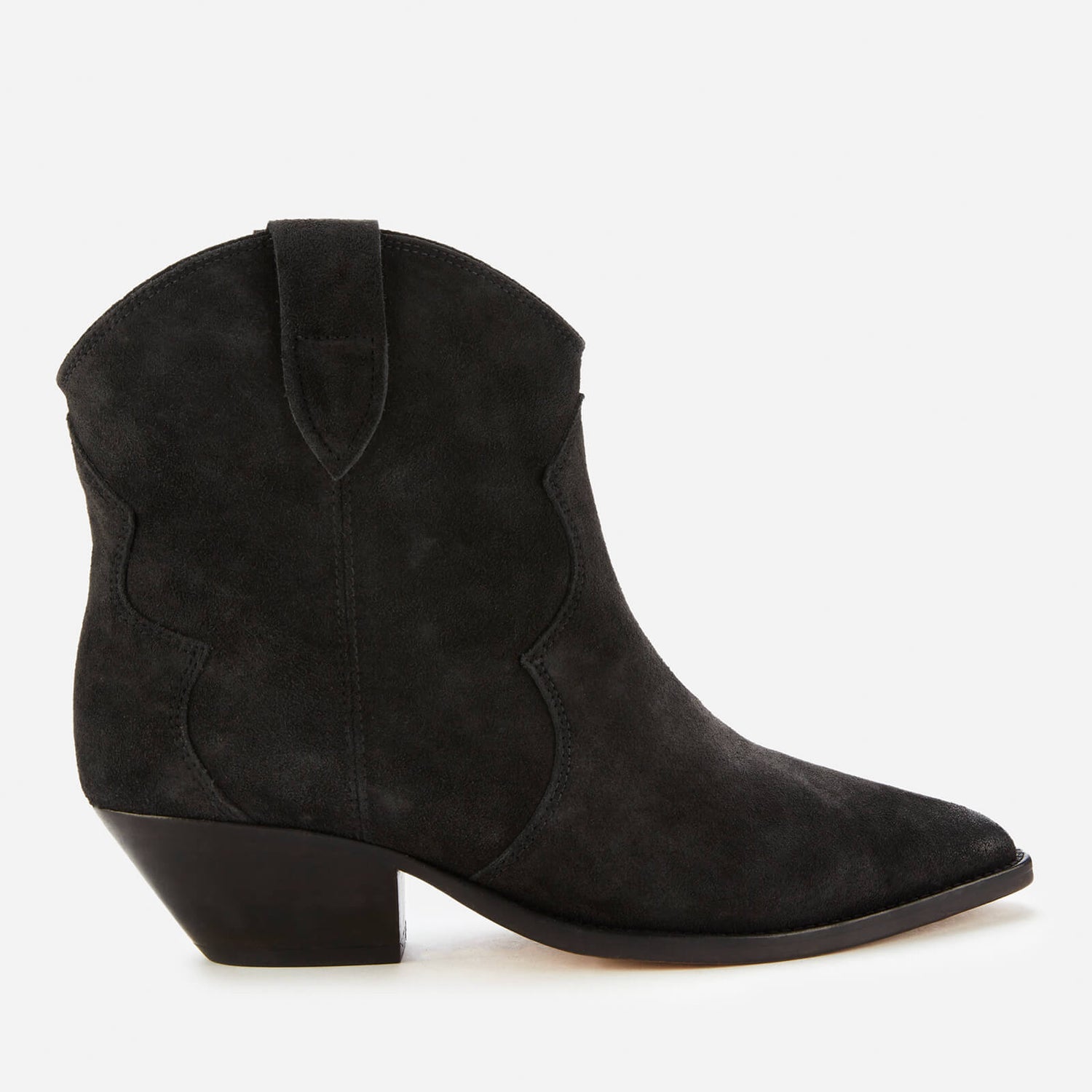 Isabel Marant Women's Dewina Suede Western Boots - Faded Black - UK 3