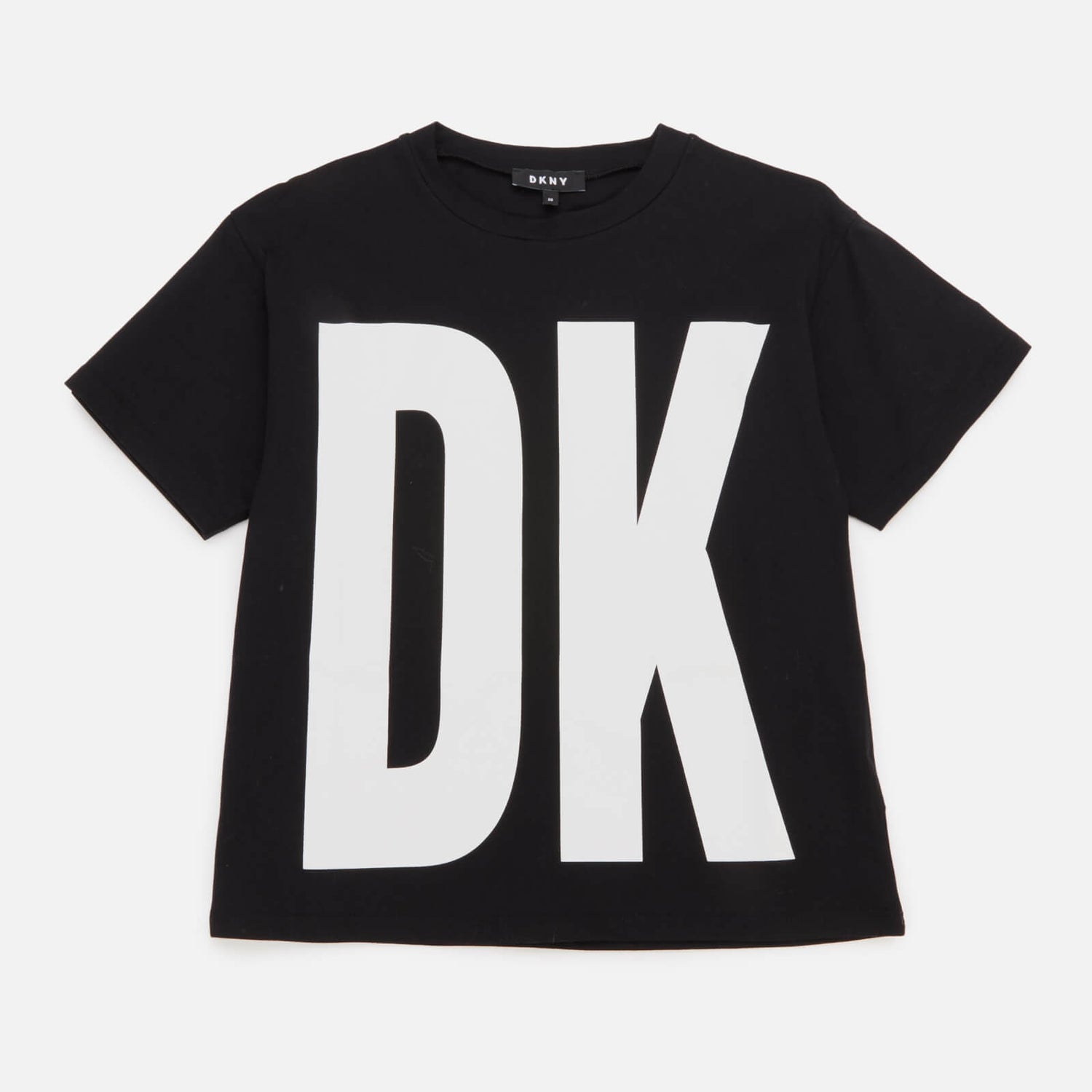 DKNY Girls' Short Sleeve T-Shirt - Black