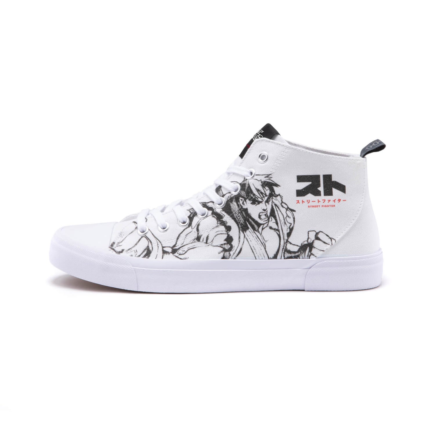 Chaussures Blanches Coupe Haute Akedo x Street Fighter