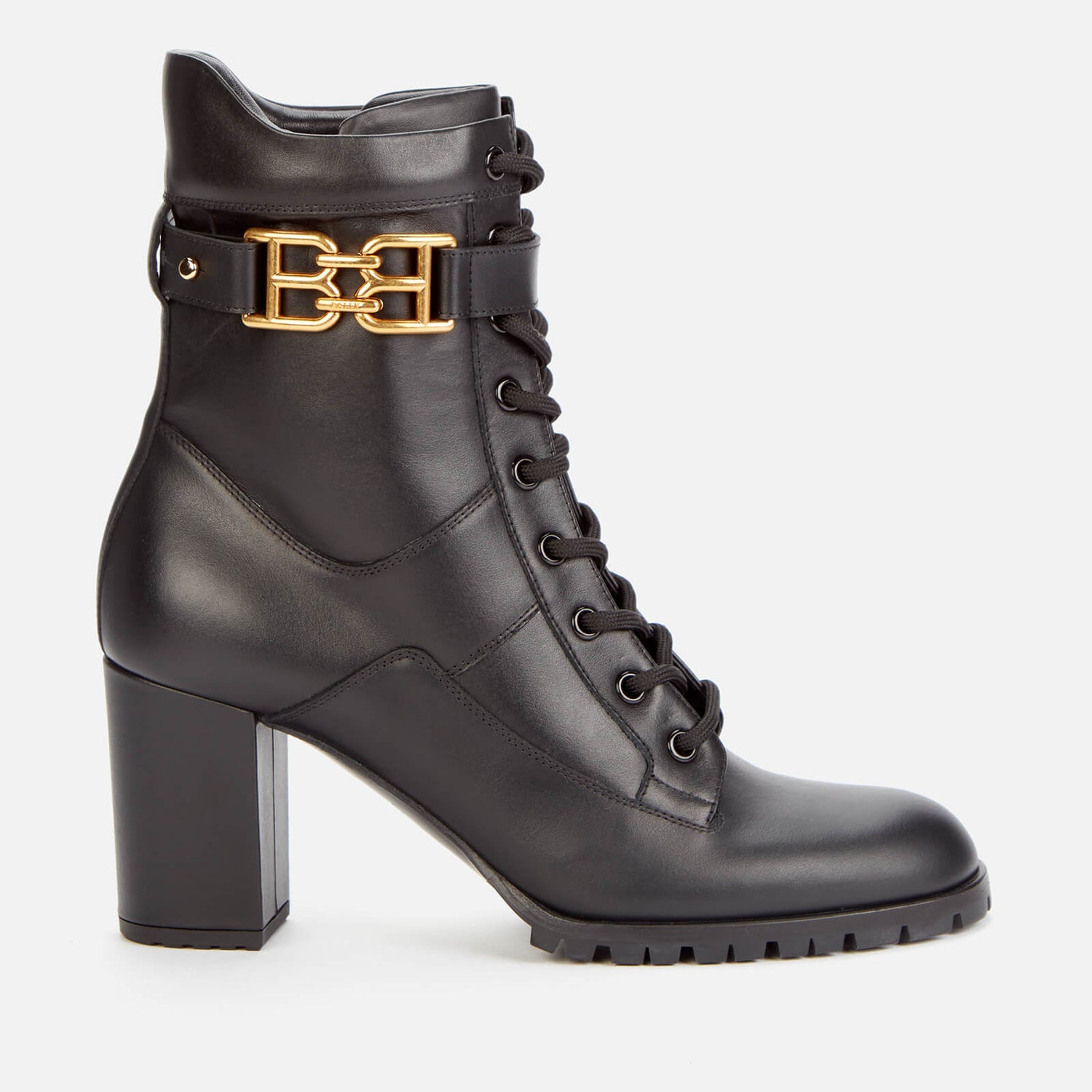 Bally Women's Gioele Leather Lace Up Boots - Black - UK 6
