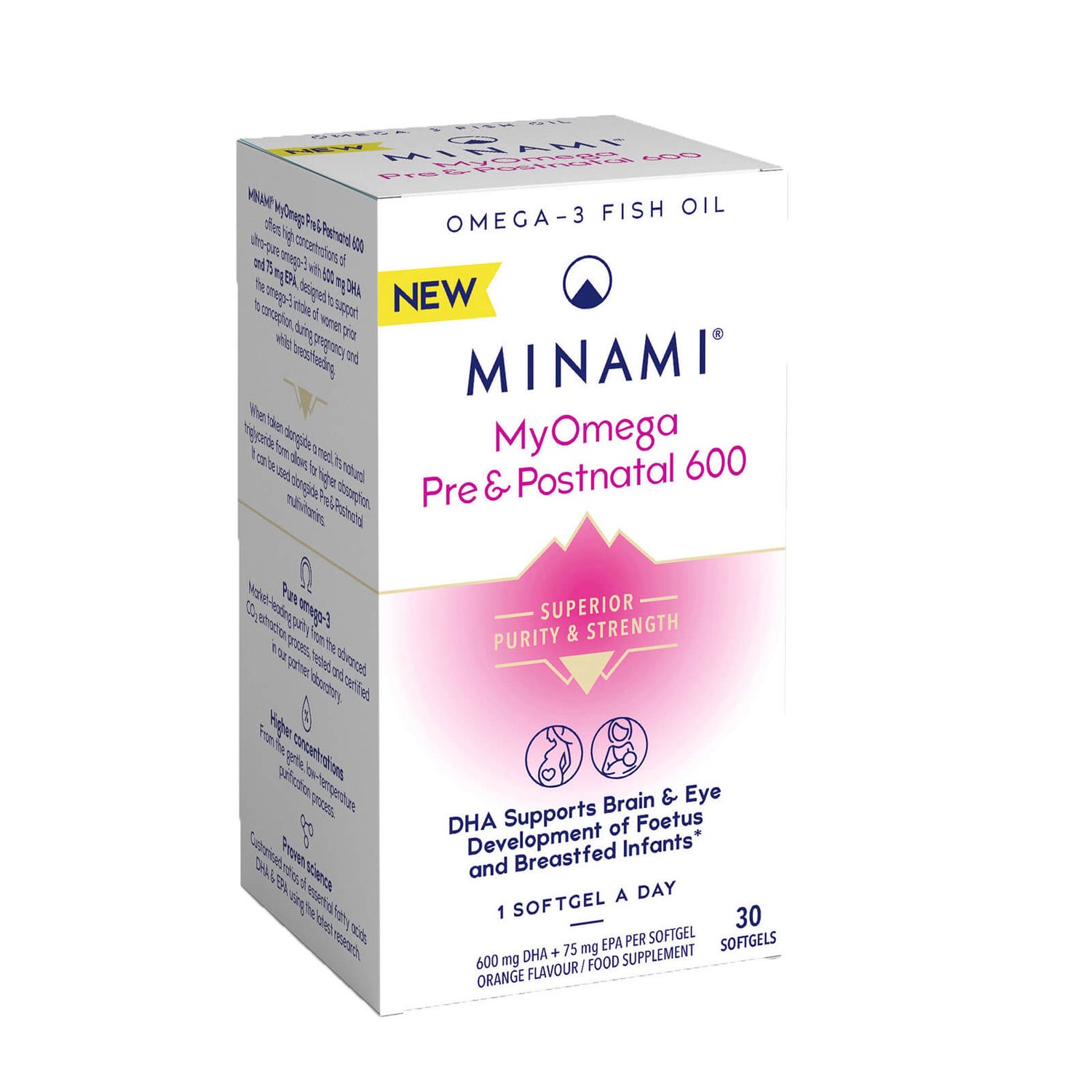 MINAMI® MyOmega Pre&Postnatal 600mg - 30 Softgels