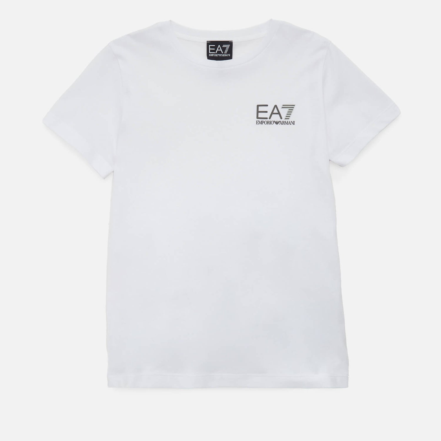 EA7 Boys' Core Identity T-Shirt - White - 6 Years