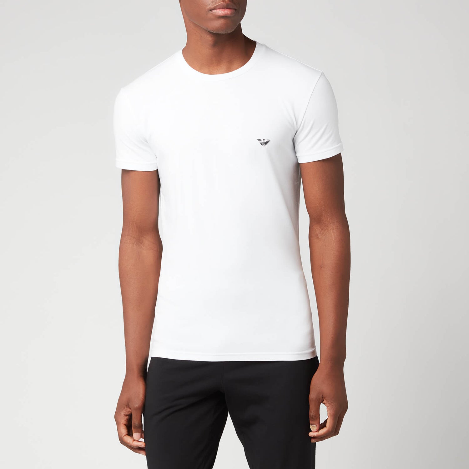 Emporio Armani Loungewear Men's Slim Fit Crewneck T-Shirt - White