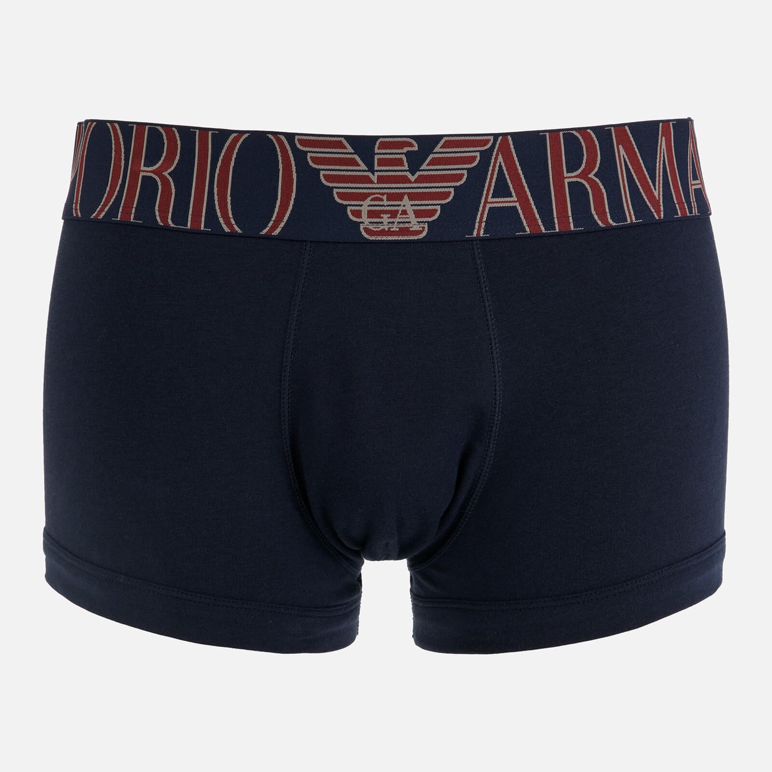 Emporio Armani Underwear Men's Mega Logo Trunks - Marine