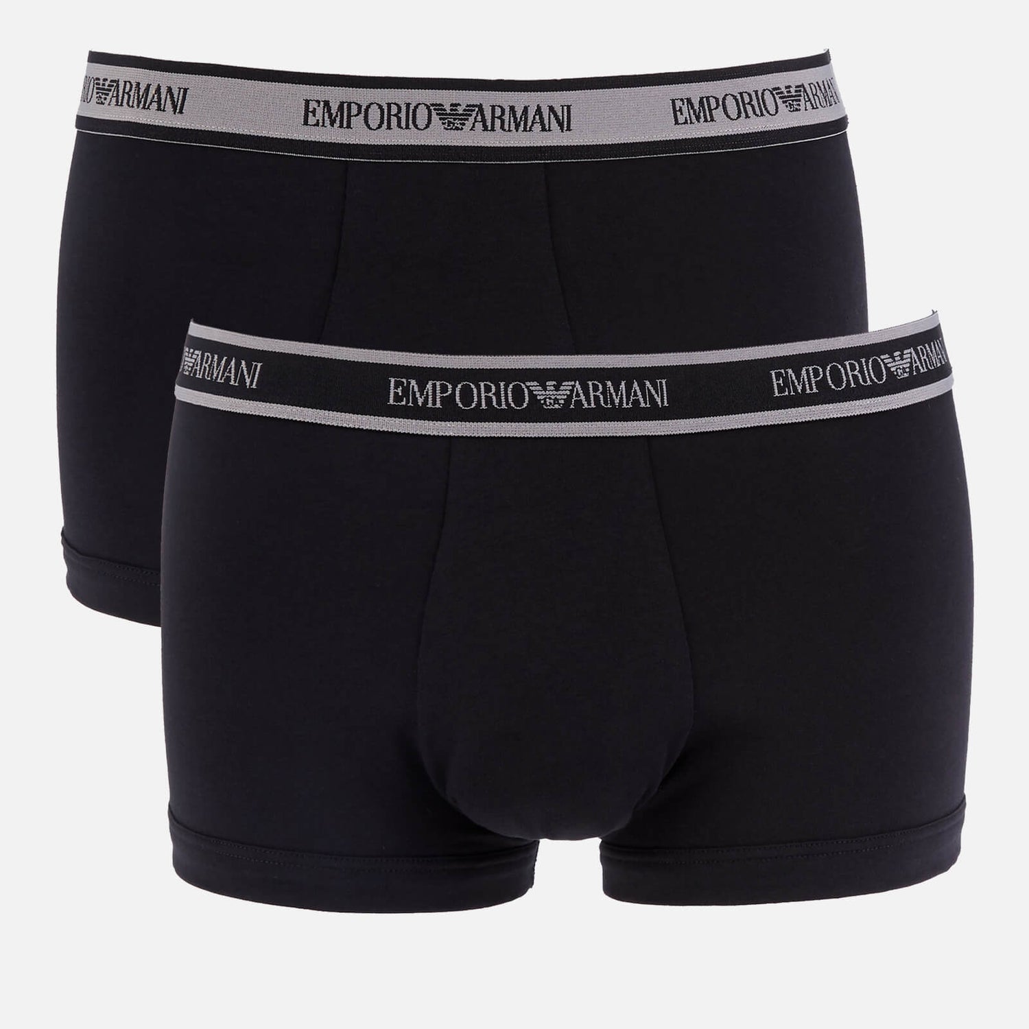 Emporio Armani Underwear Men's 3-Pack Core Logoband Trunks - Black