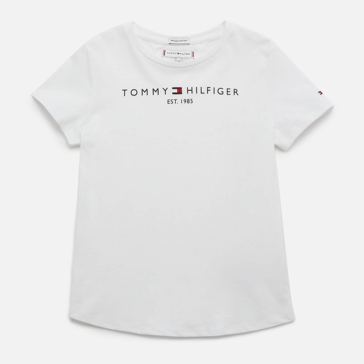 Tommy Hilfiger Girls' Essential T-Shirt - White - 8 Years