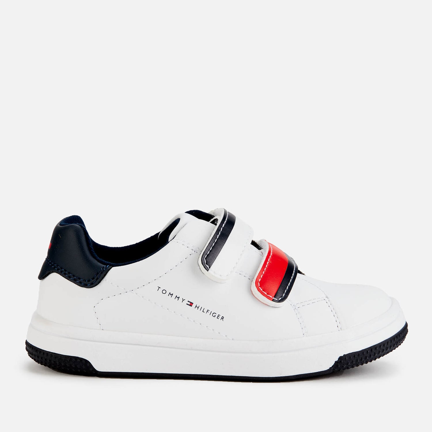 Tommy Hilfiger Boys' Low Cut Velcro Sneaker White/Bl White/Blue/Red
