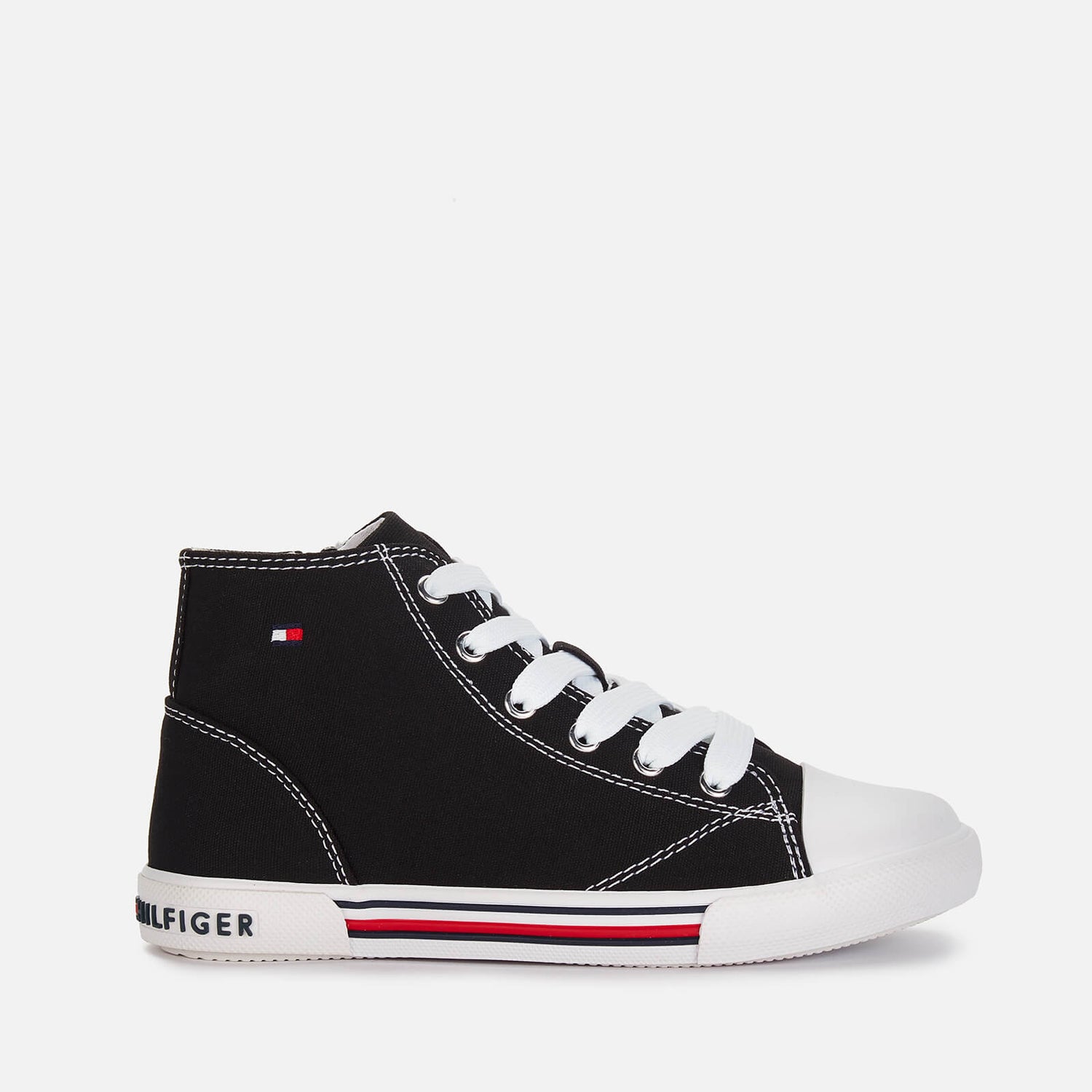 Tommy Hilfiger Unisex High Top Lace-Up Sneaker - Black