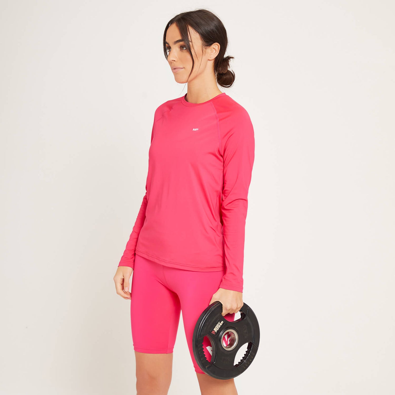 MP Women's Training Long Sleeve Top - ženska majica sa dugim rukavima - magenta - XXS